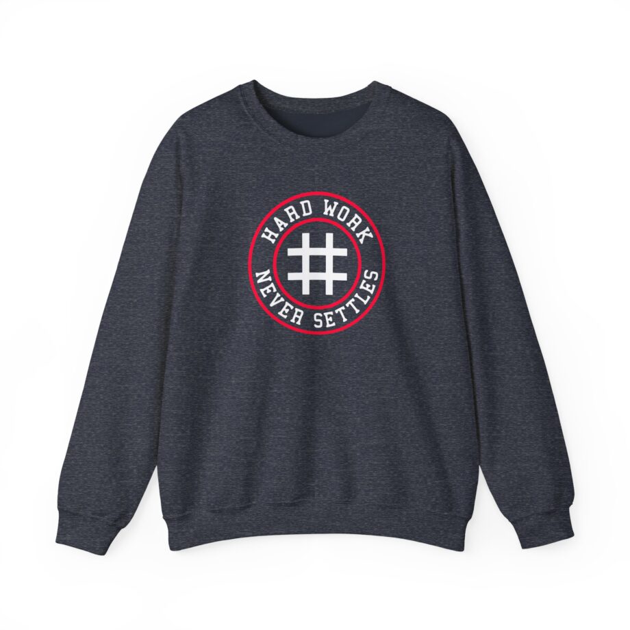 Trevor Bauer Hard Work Never Settles Unisex Heavy Blend™ Crewneck Sweatshirt