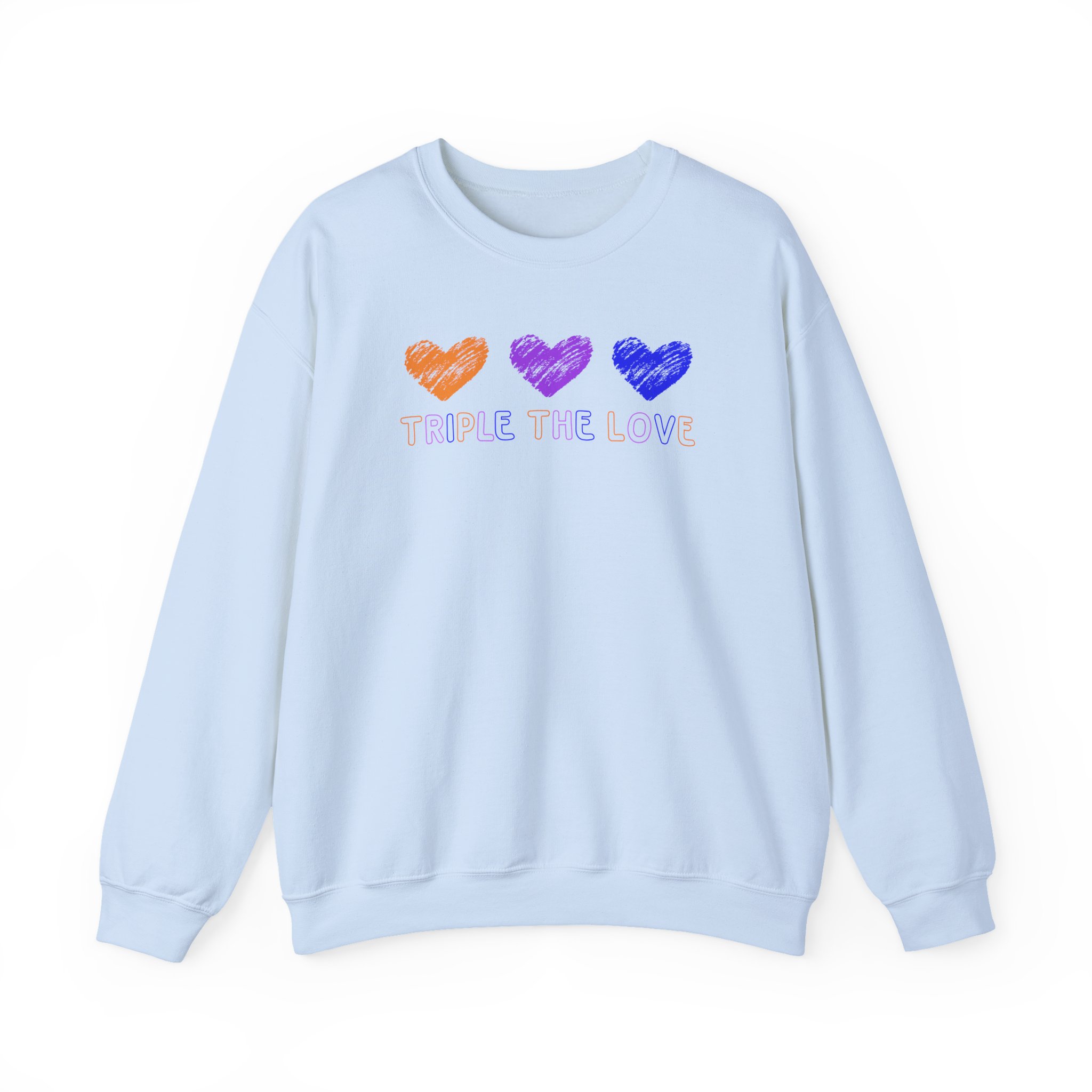 Fresh Love Triple the Love Unisex Heavy Blendâ„¢ Crewneck Sweatshirt