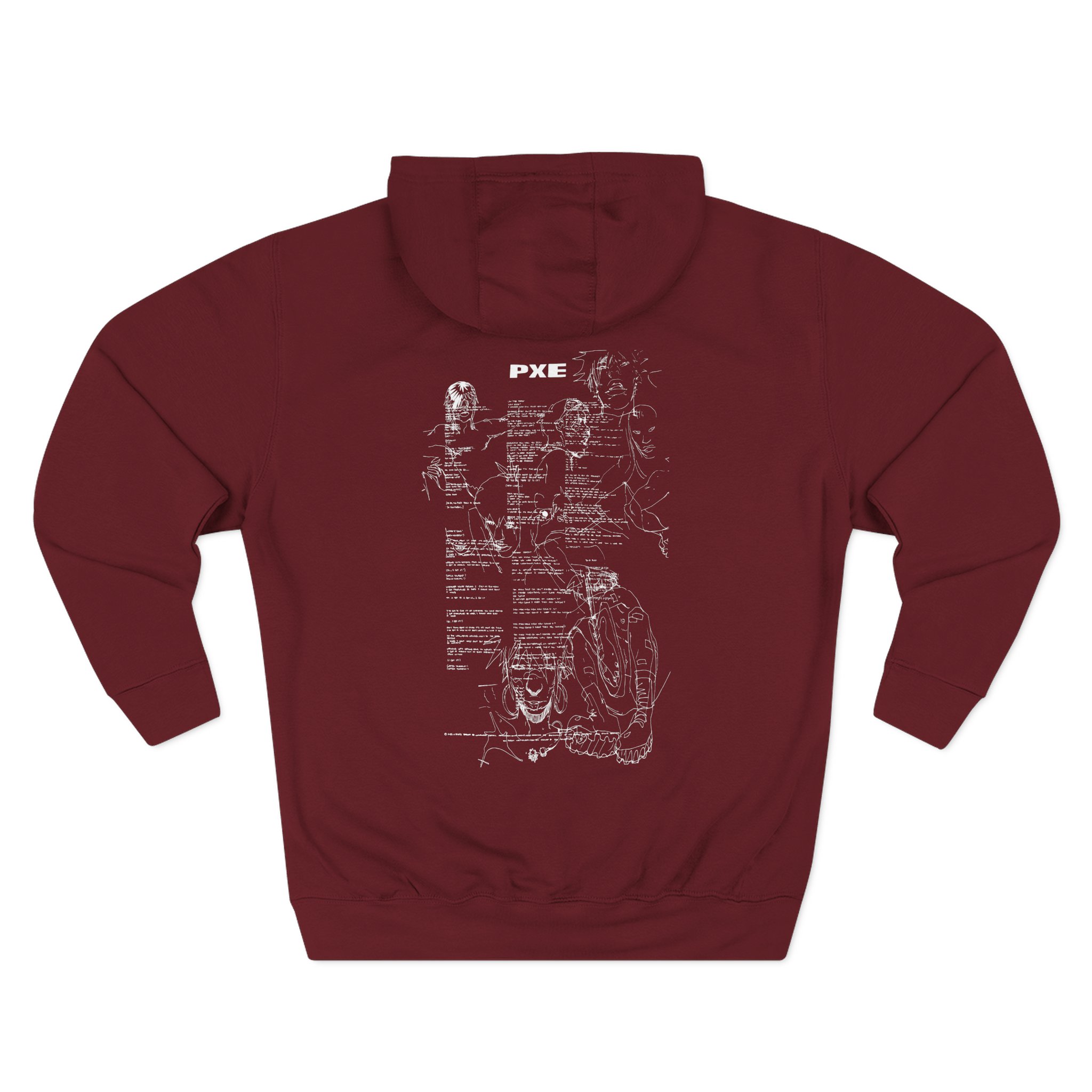 Ecco2k in the Flesh Three-Panel Fleece Hoodie