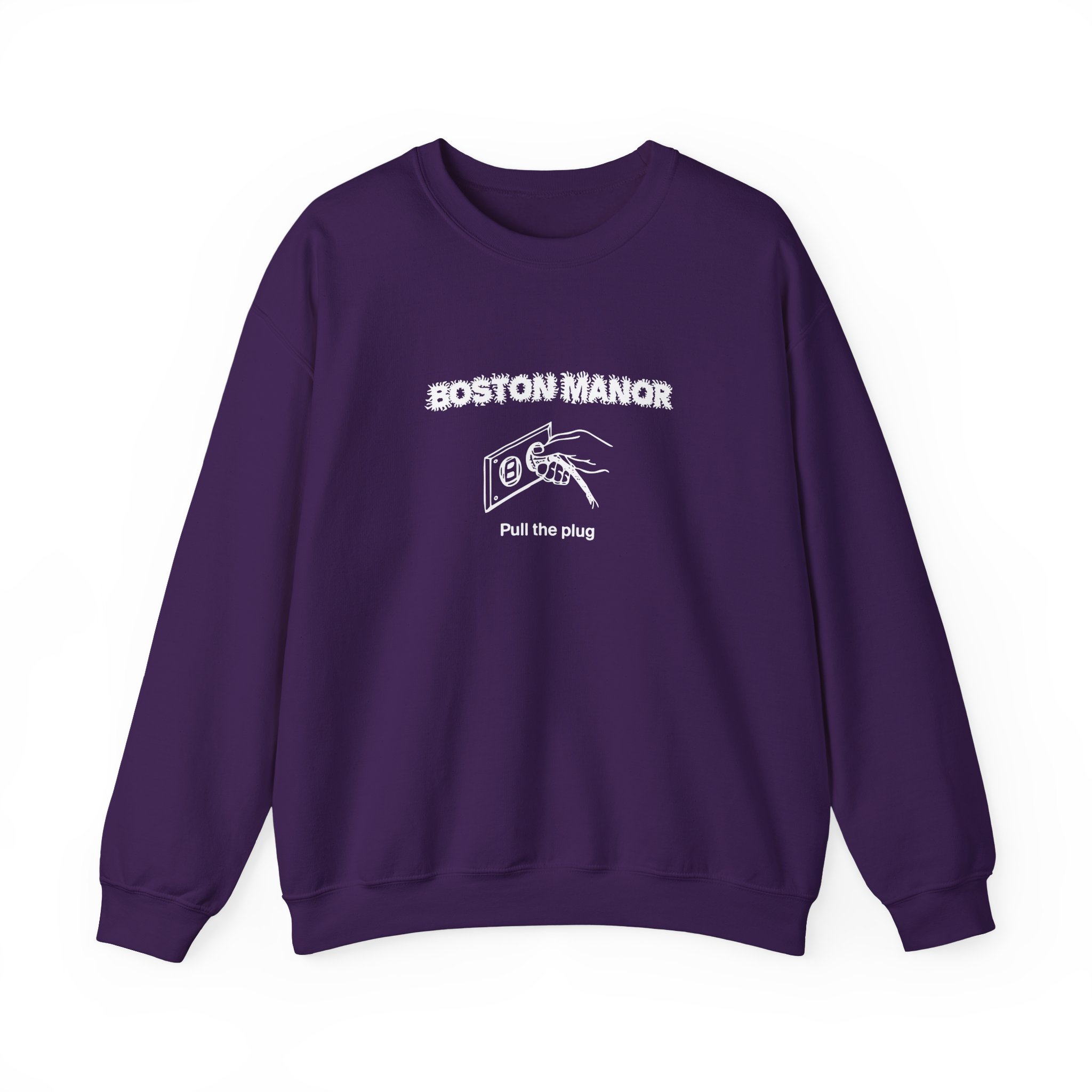 Boston Manor Pull the Plug Unisex Heavy Blendâ„¢ Crewneck Sweatshirt