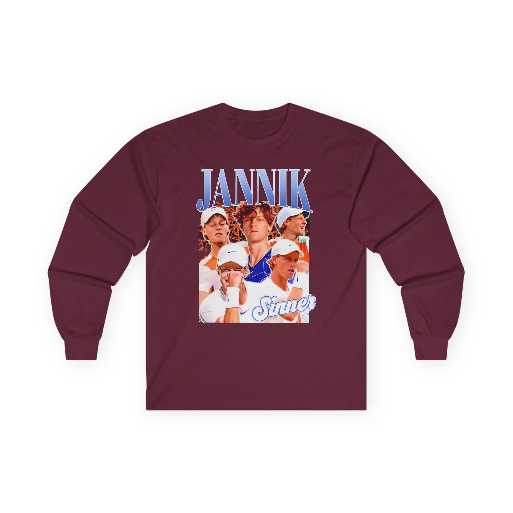 Jannik Sinner Retro Art Unisex Ultra Cotton Long Sleeve Tee