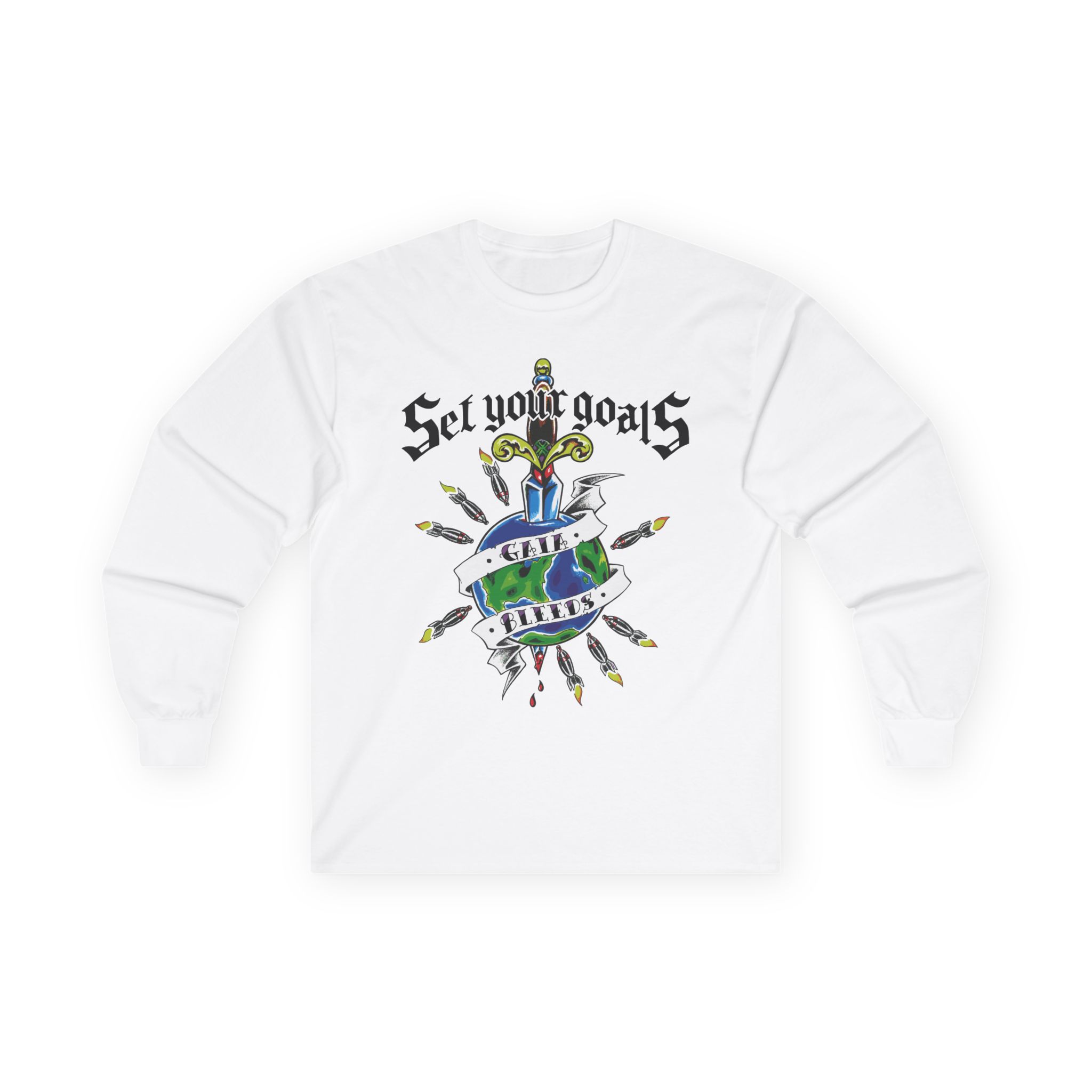 Set Your Goals Gaia Bleeds Unisex Ultra Cotton Long Sleeve Tee