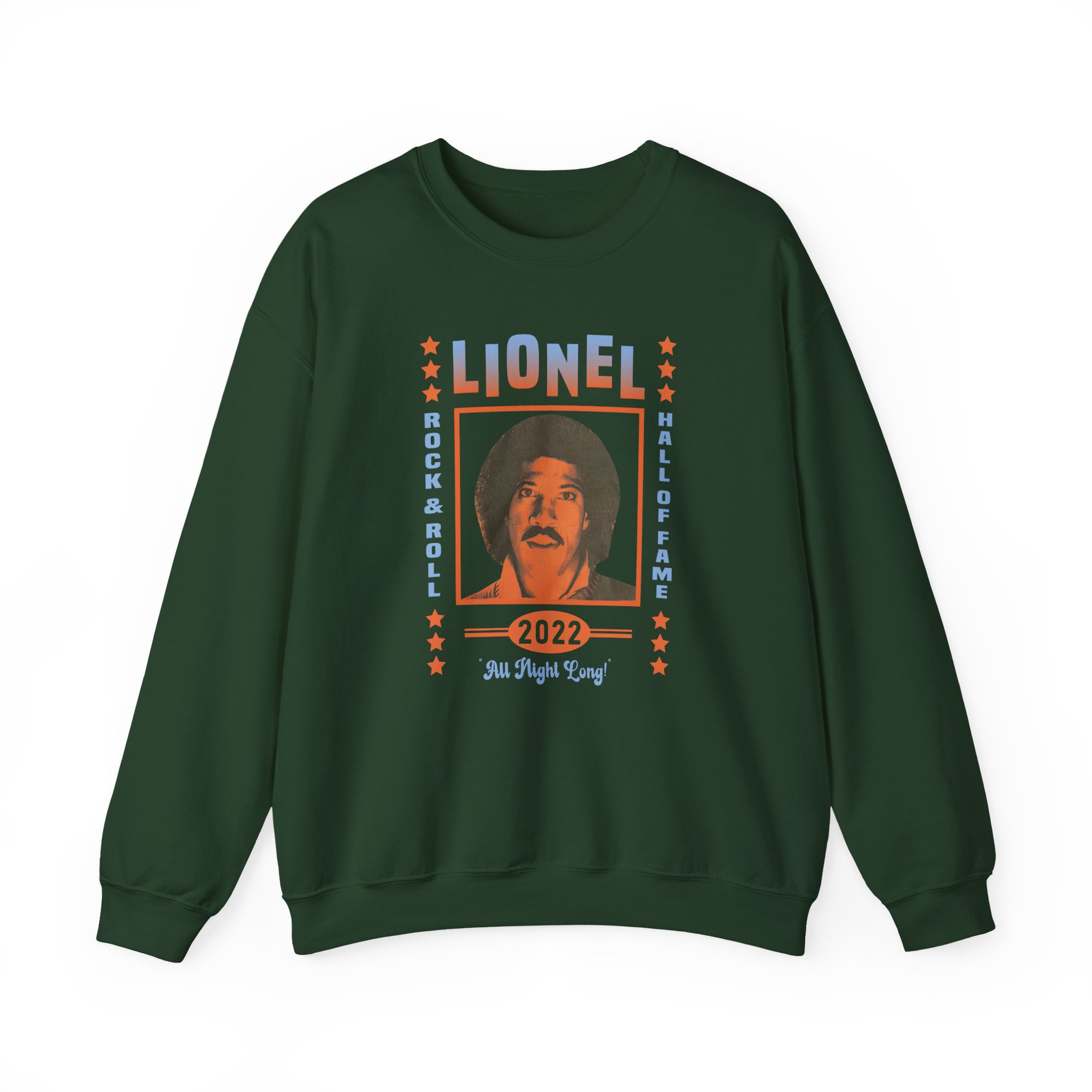 Lionel Richie Rock and Roll Hall of Fame All Night Unisex Heavy Blendâ„¢ Crewneck Sweatshirt