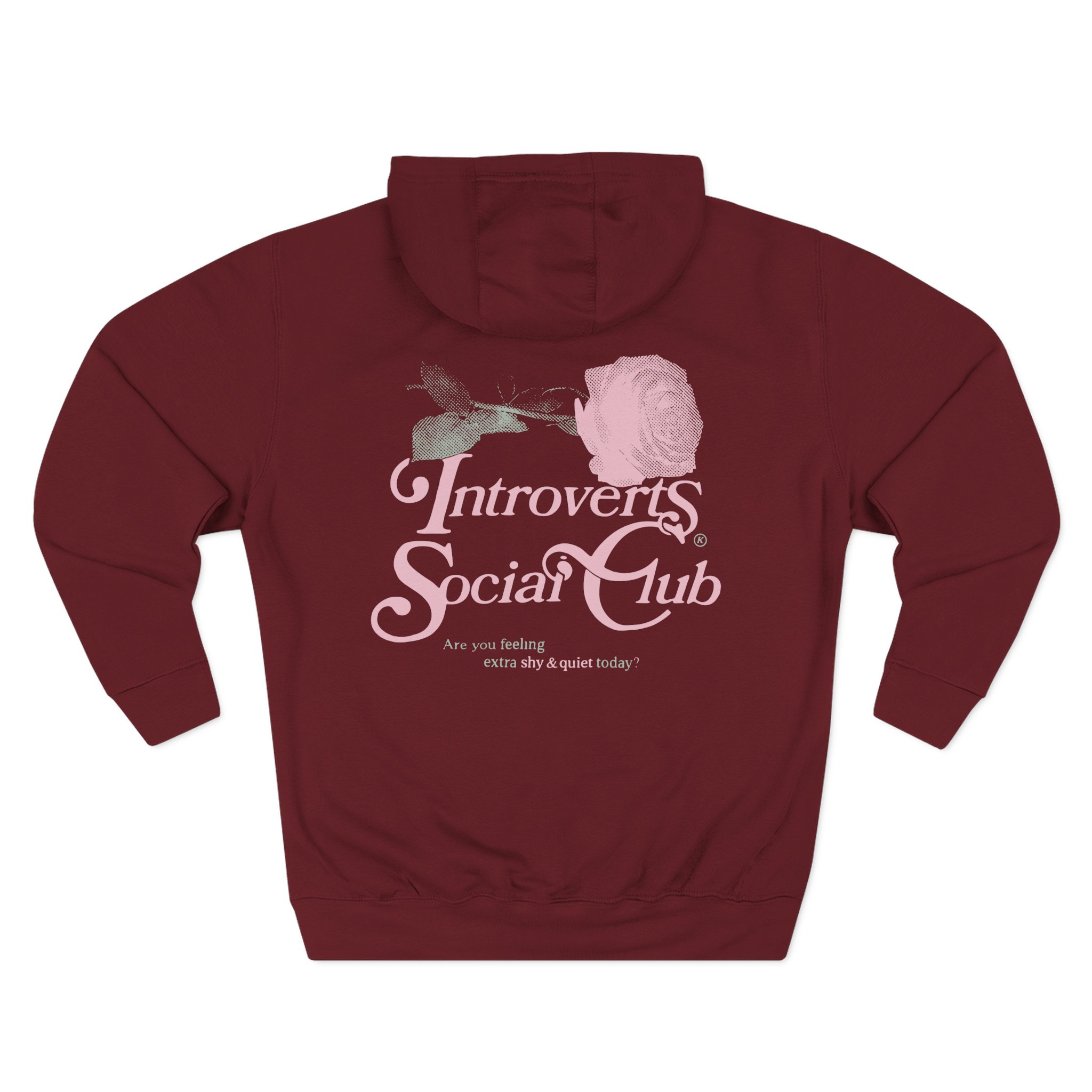 Kallmekris Introverts Social Club Three-Panel Fleece Hoodie