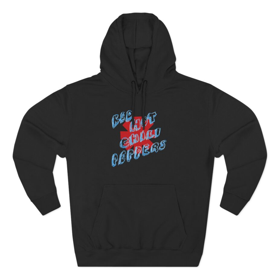 Red Hot Chili Peppers Scribbled Logo Three-Panel Fleece Hoodie