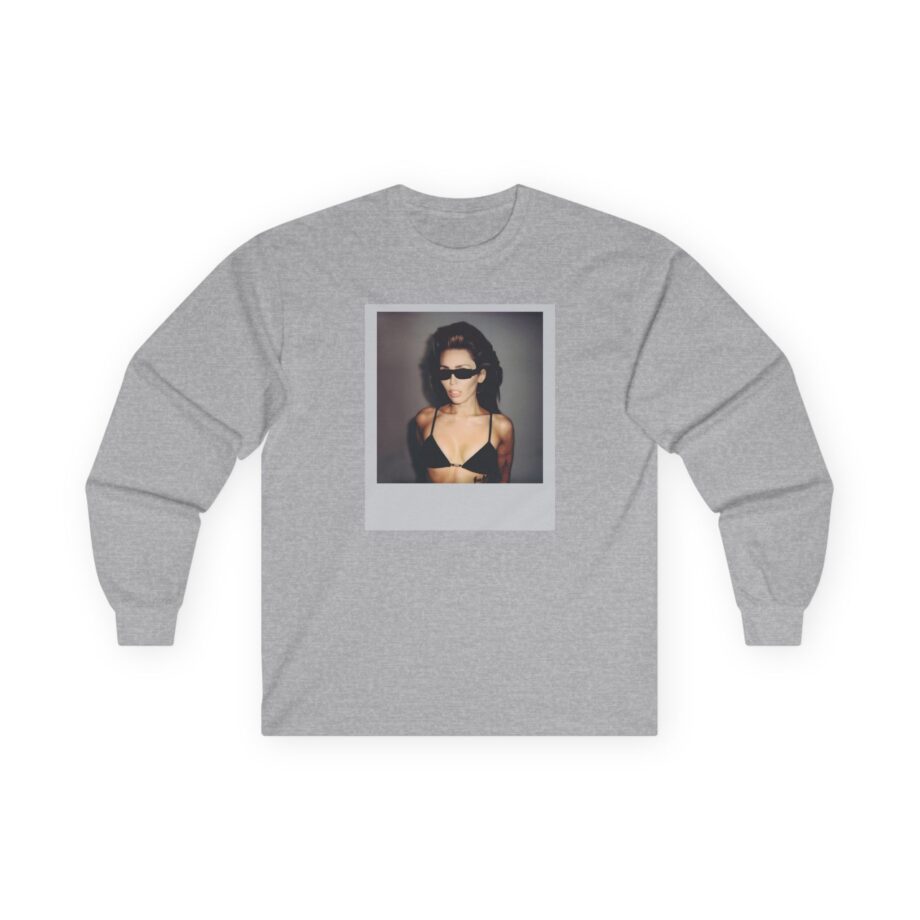Miley Cyrus Polaroid Photo Unisex Ultra Cotton Long Sleeve Tee