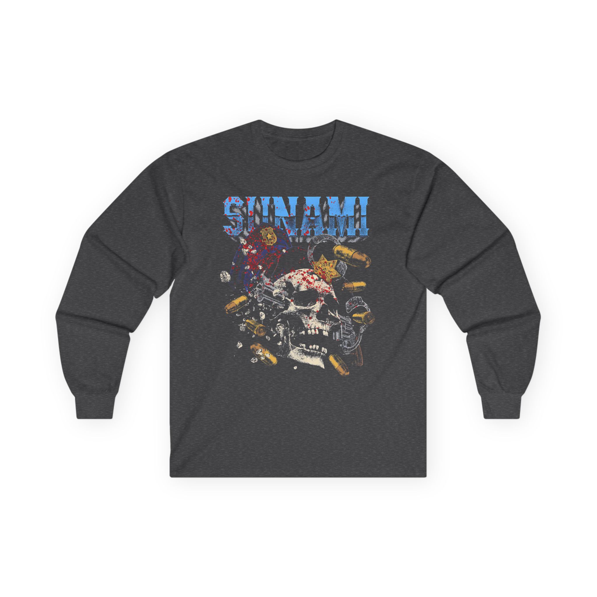 Sunami Skull Unisex Ultra Cotton Long Sleeve Tee