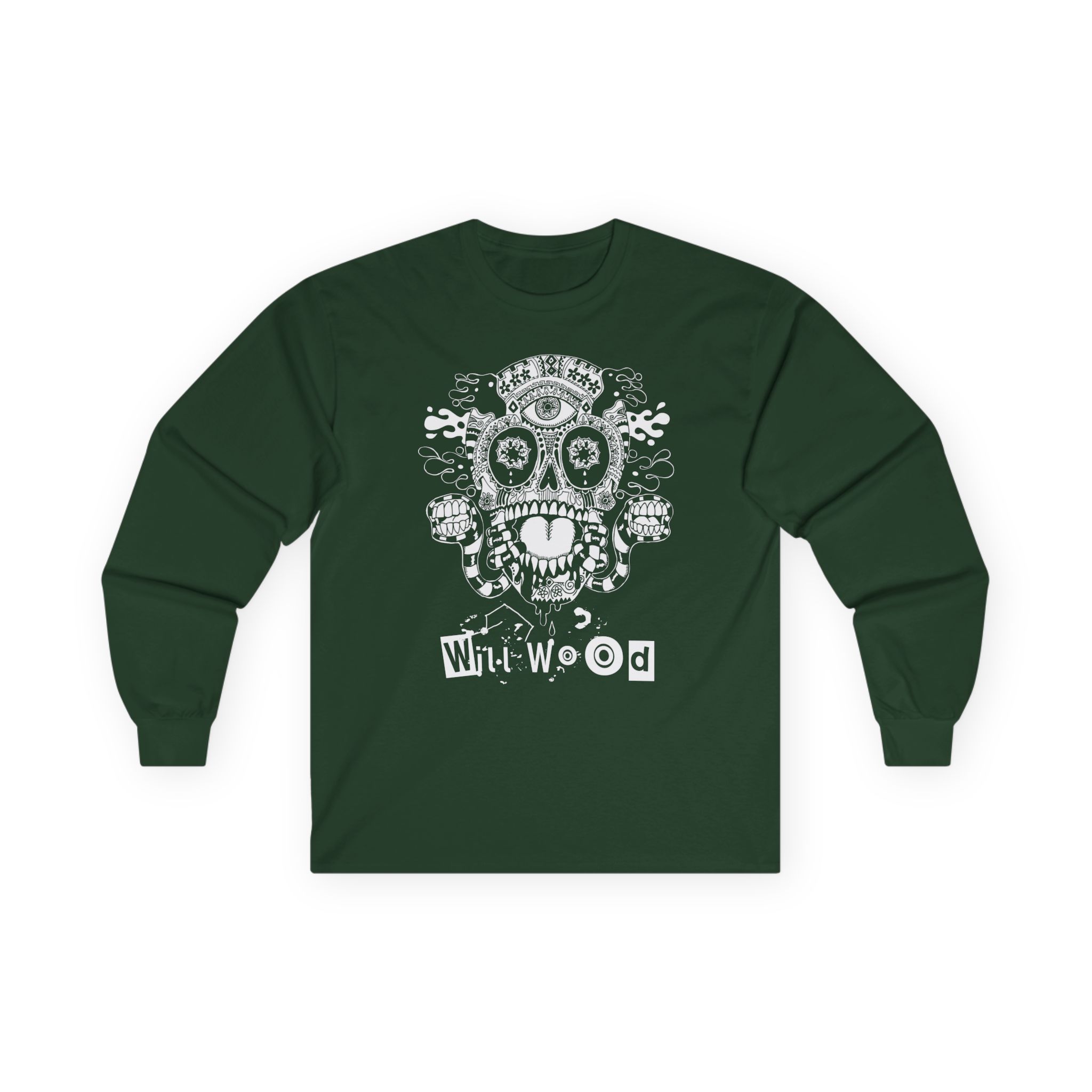 Will Wood Host Skull Unisex Ultra Cotton Long Sleeve Tee