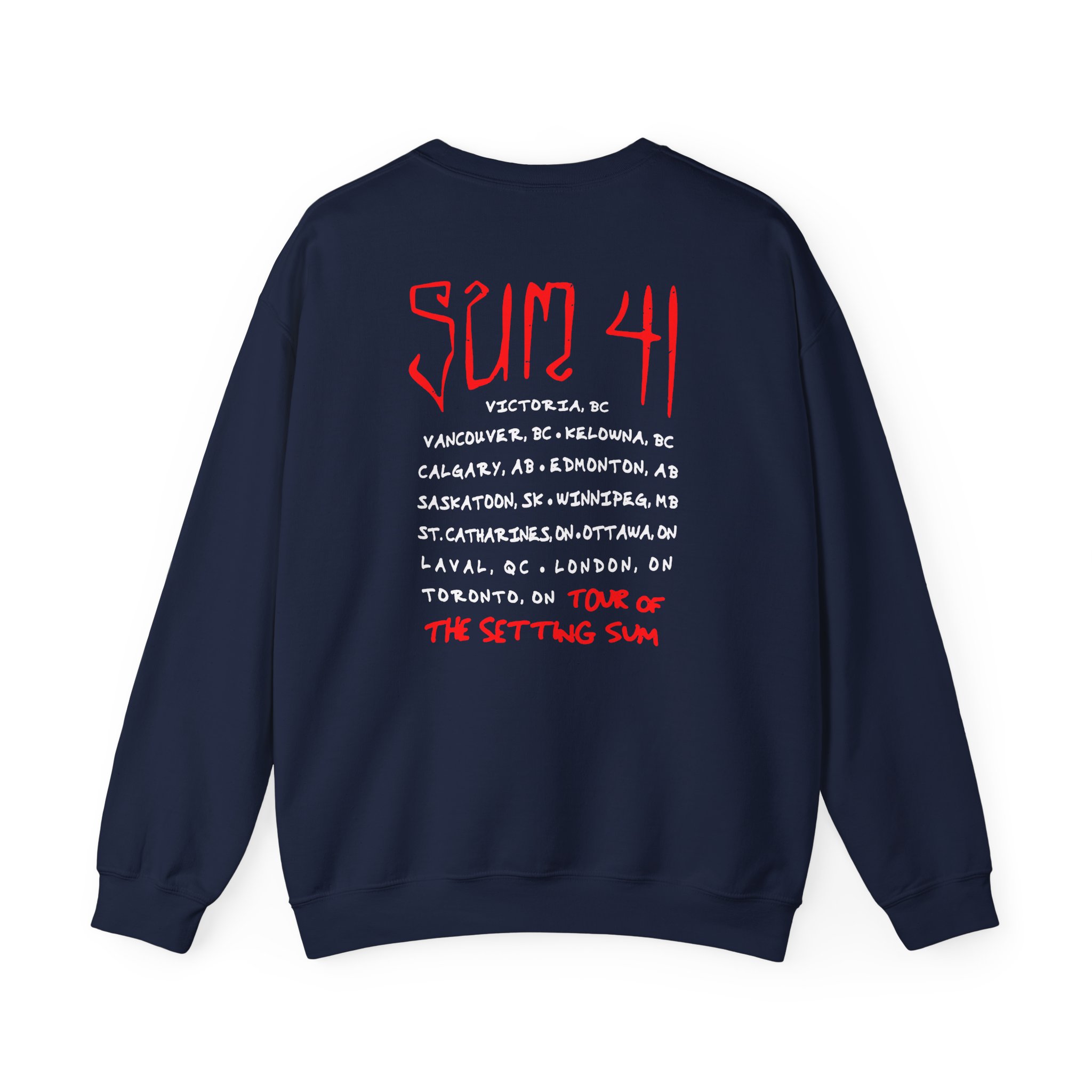 Sum 41 Skull Sketch Tour Unisex Heavy Blendâ„¢ Crewneck Sweatshirt