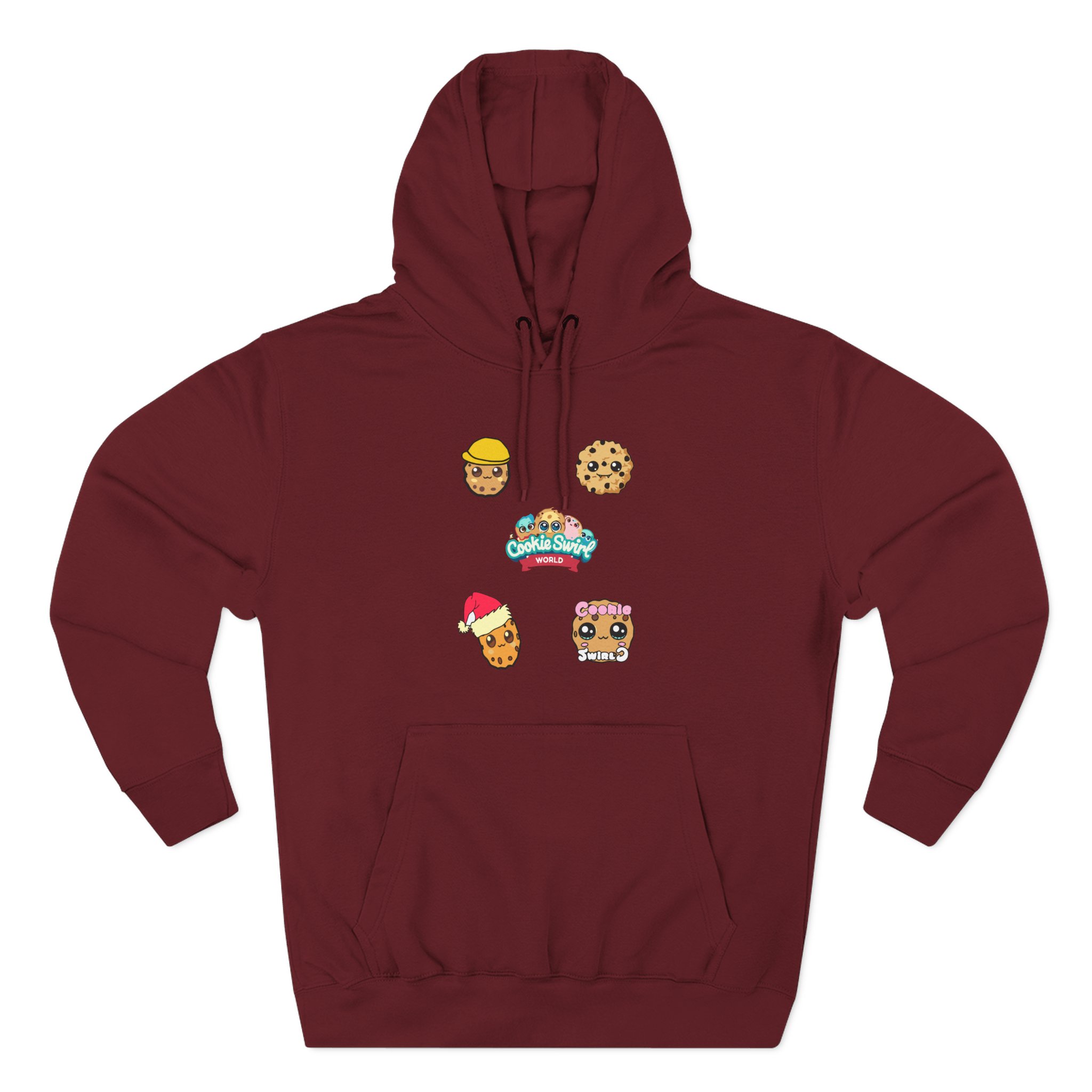 Cookieswirlc Three-Panel Fleece Hoodie