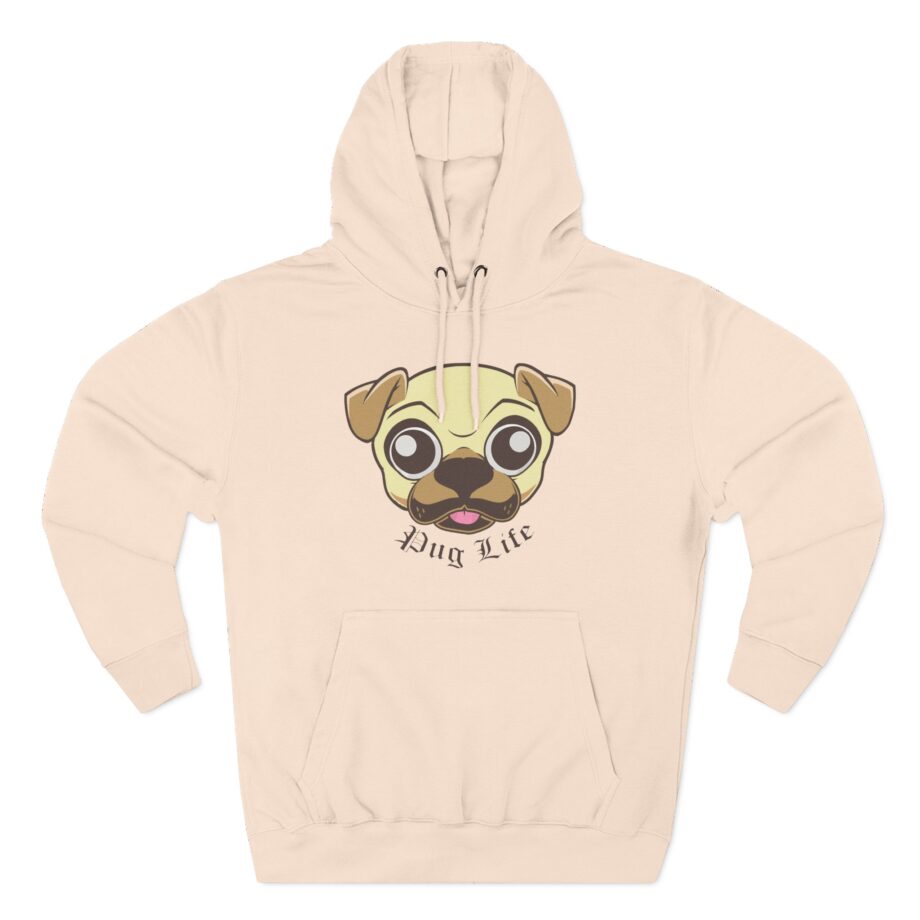 Morgz Pug Life Three-Panel Fleece Hoodie