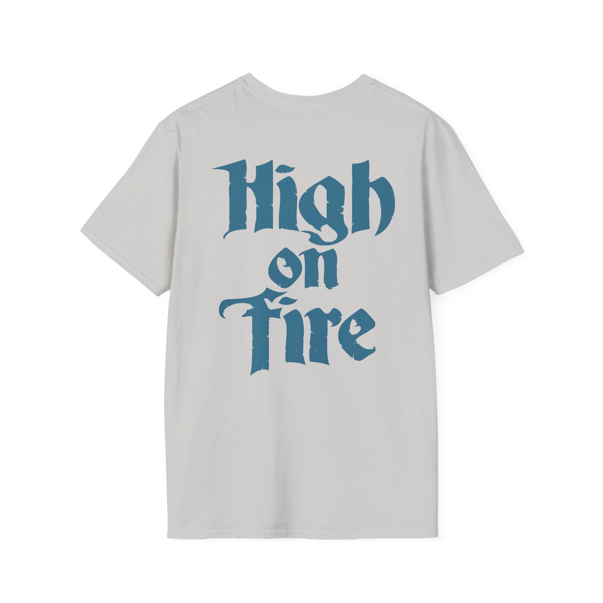 High on Fire Skull Knife Unisex Softstyle T-Shirt