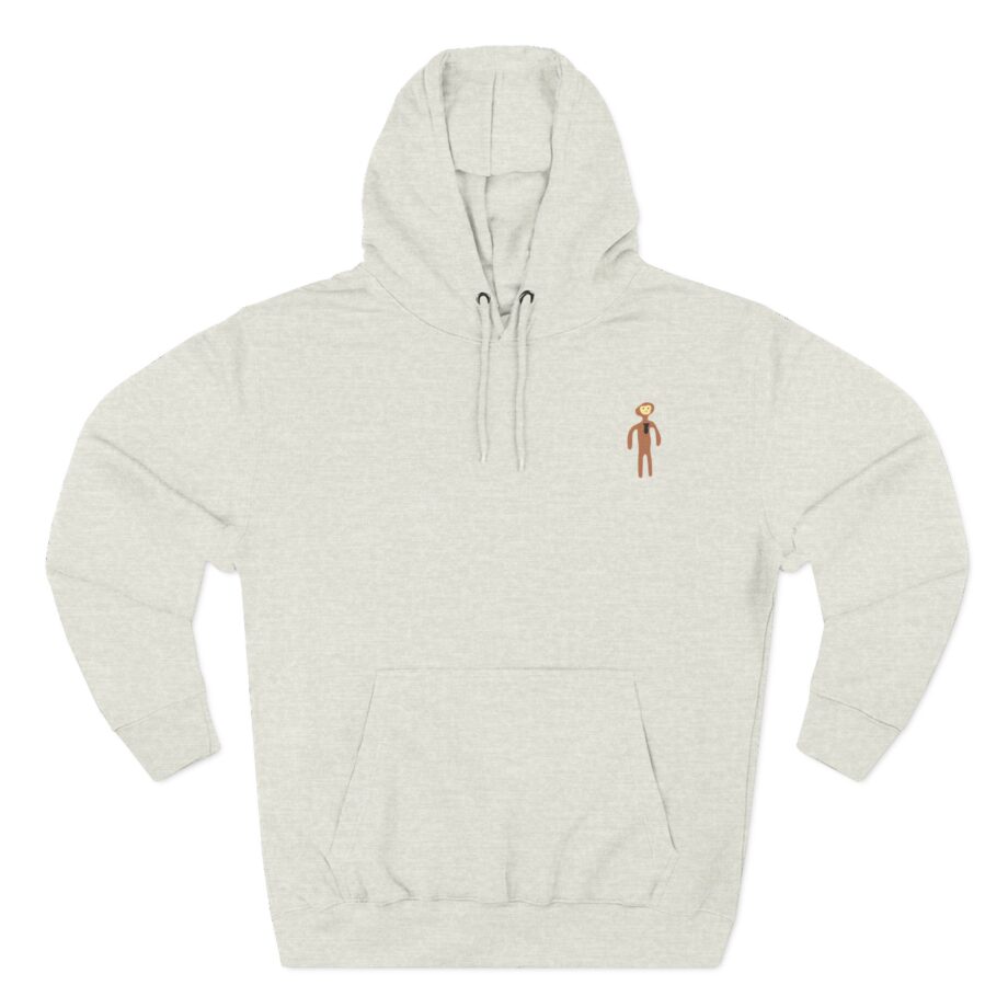 Monke Embroidered Three-Panel Fleece Hoodie
