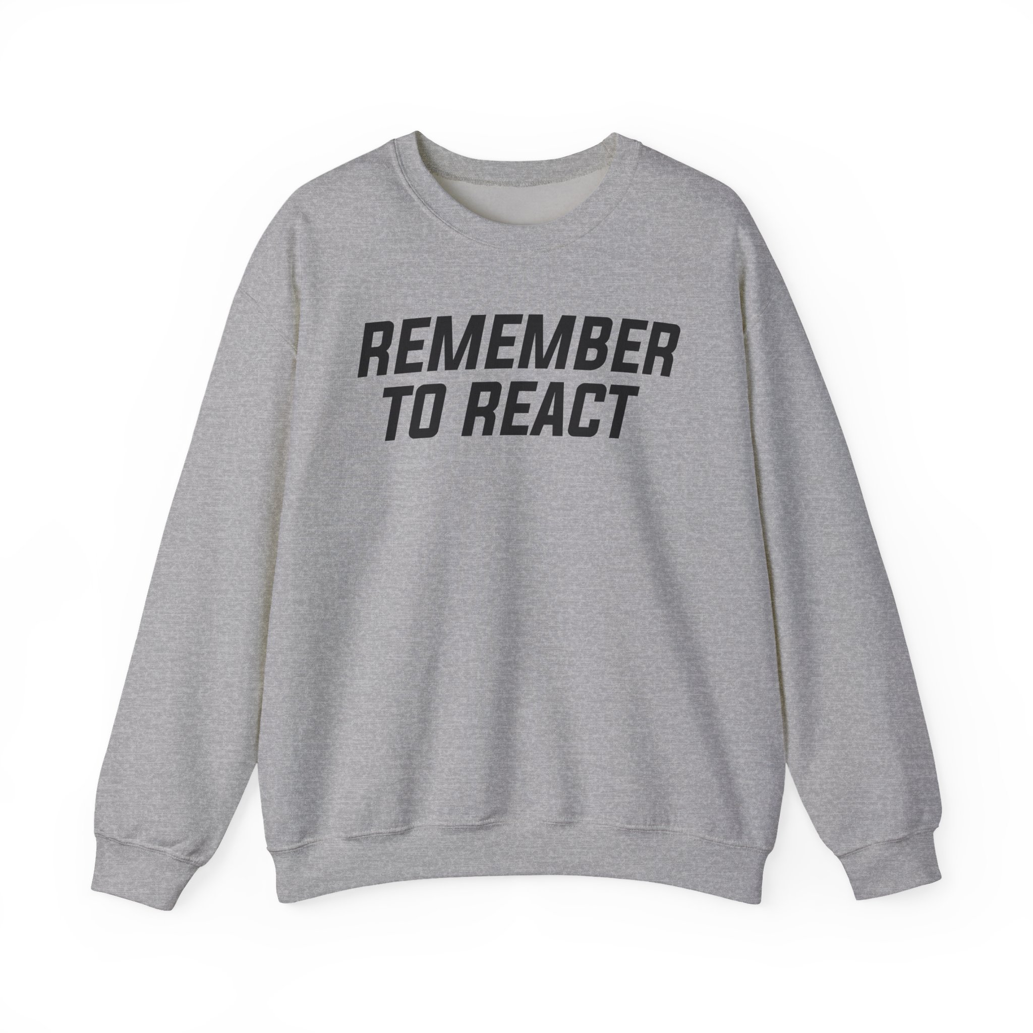 Jenny Holzer Remember to React Unisex Heavy Blendâ„¢ Crewneck Sweatshirt