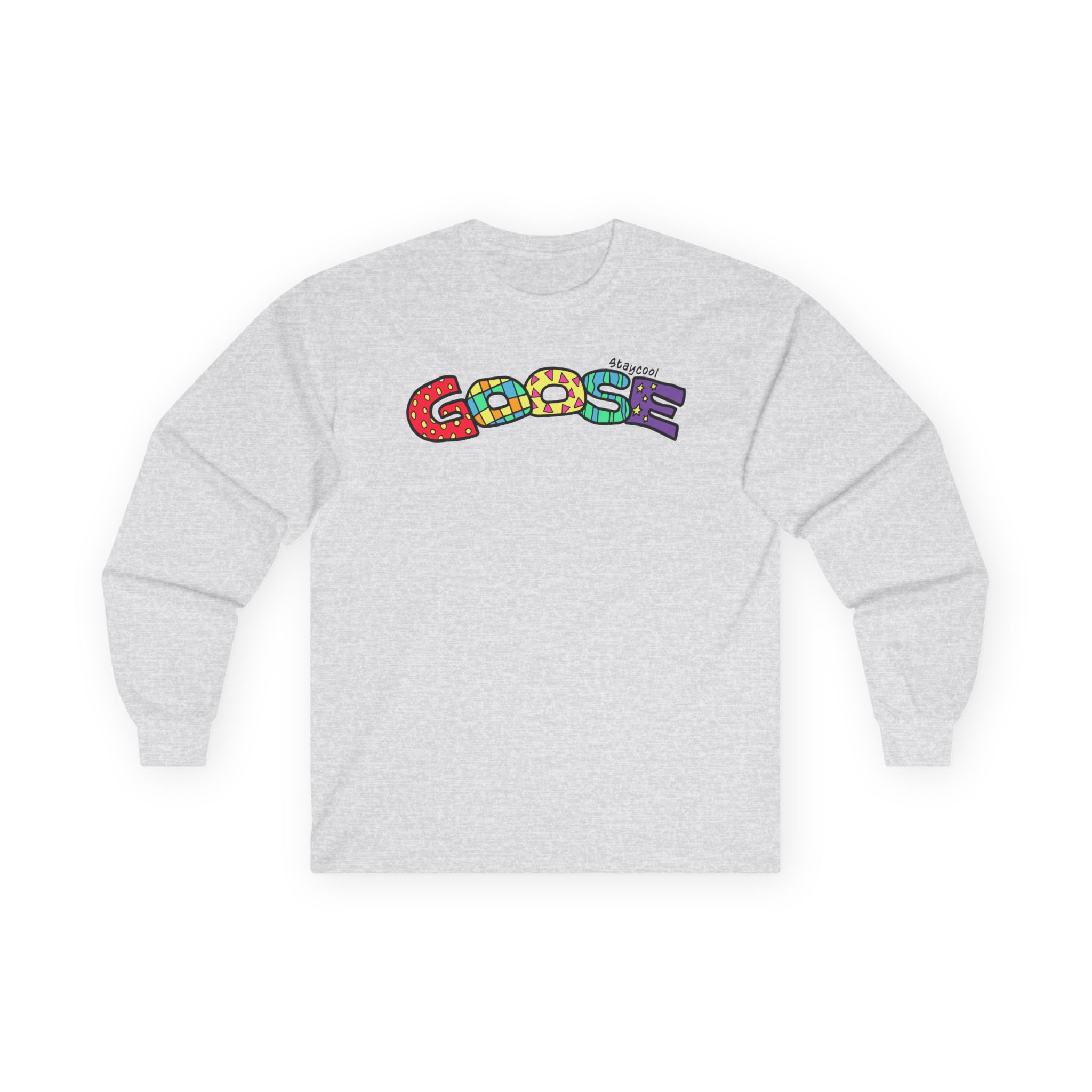 Goose x Staycool   Rainbow Unisex Ultra Cotton Long Sleeve Tee
