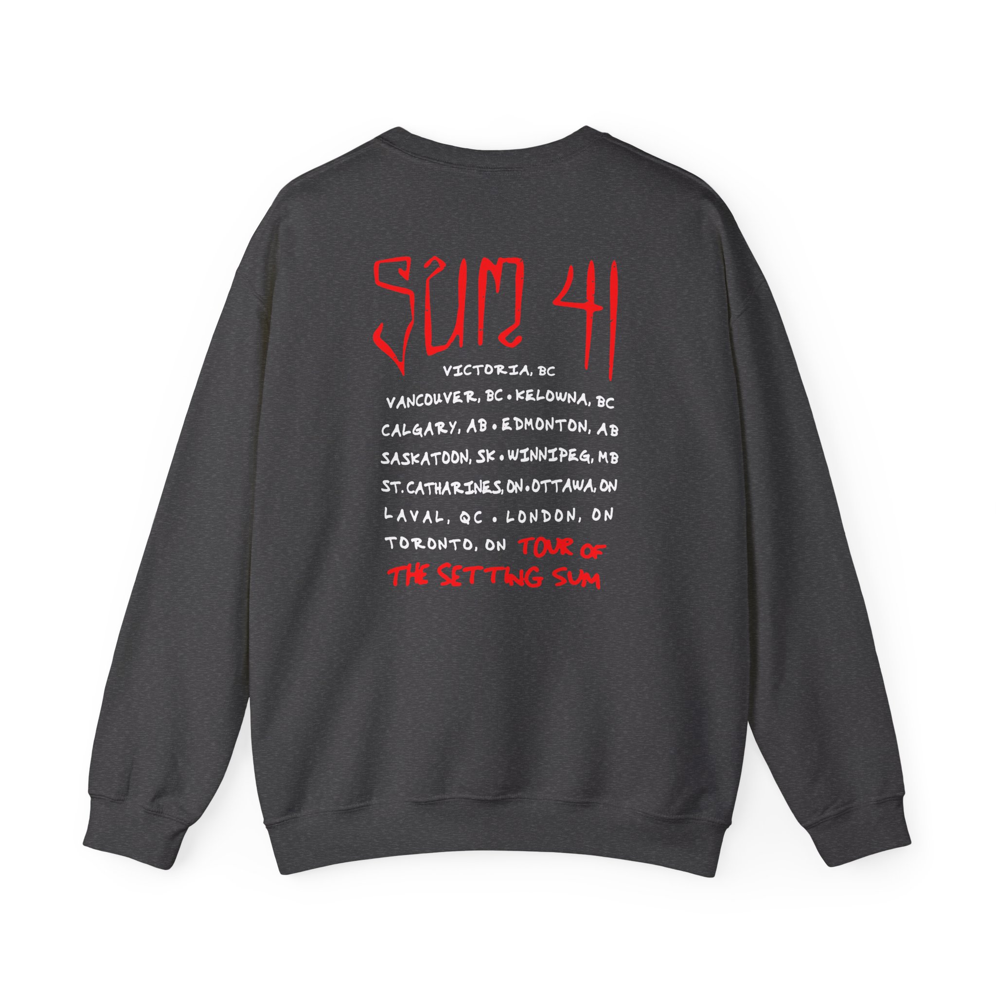 Sum 41 Skull Sketch Tour Unisex Heavy Blendâ„¢ Crewneck Sweatshirt