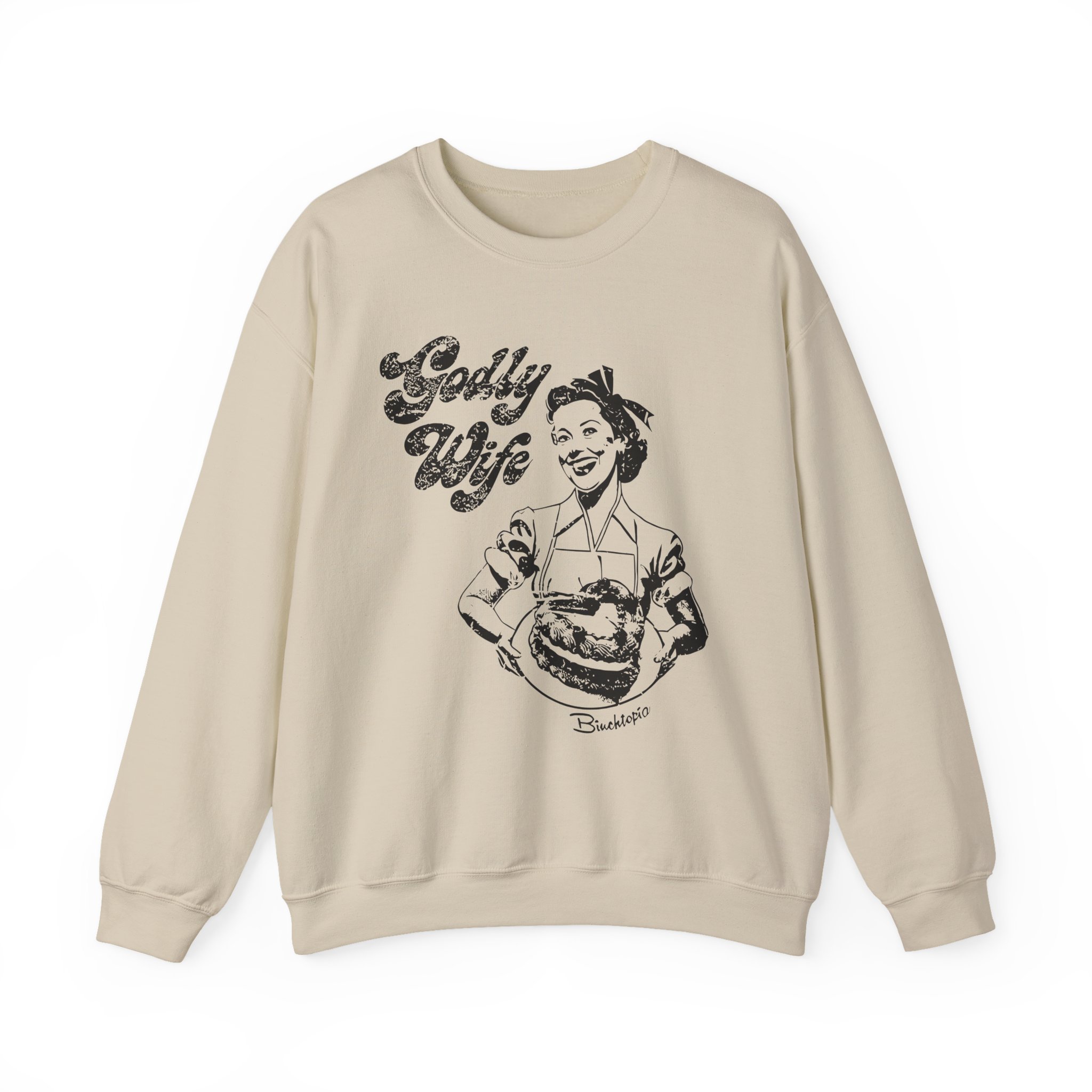 Binchtopia Godly Wife Unisex Heavy Blendâ„¢ Crewneck Sweatshirt