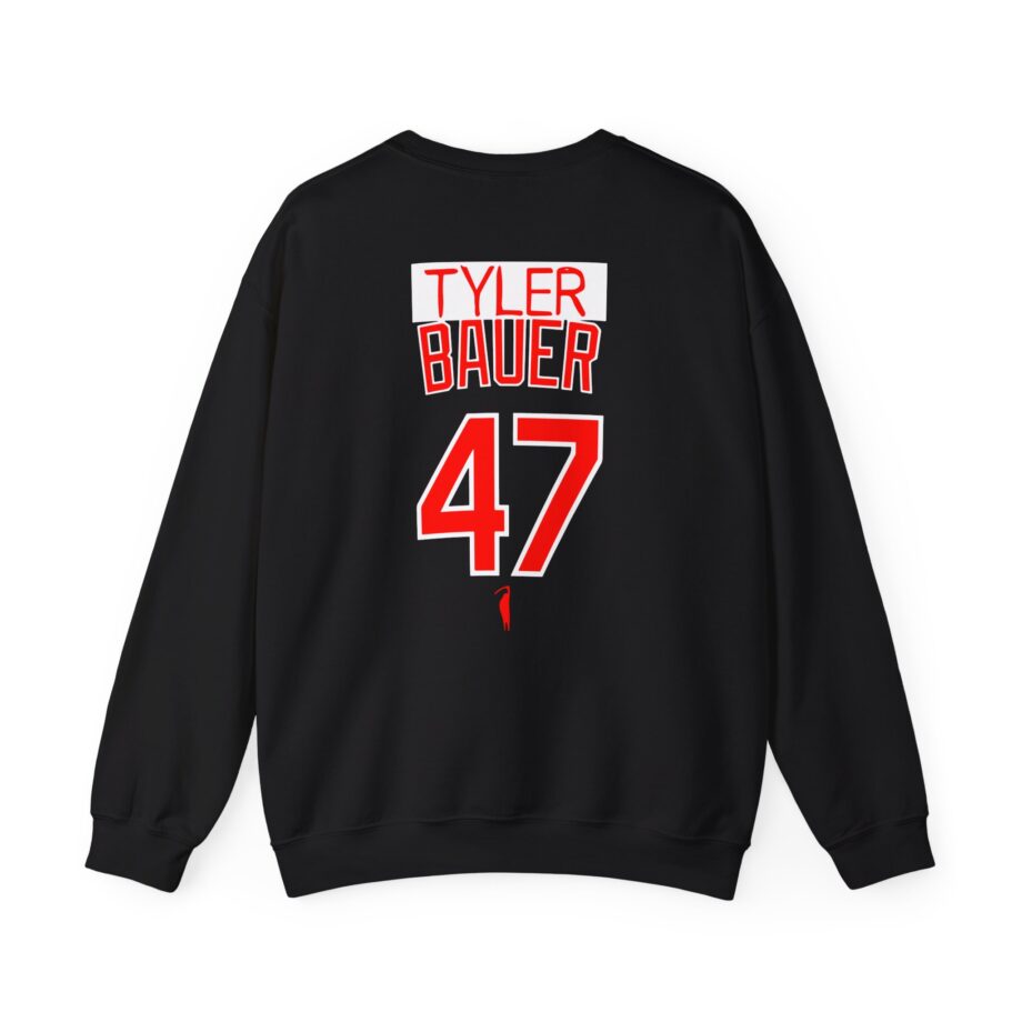 Trevor Bauer Hard Work Never Settles Unisex Heavy Blend™ Crewneck Sweatshirt