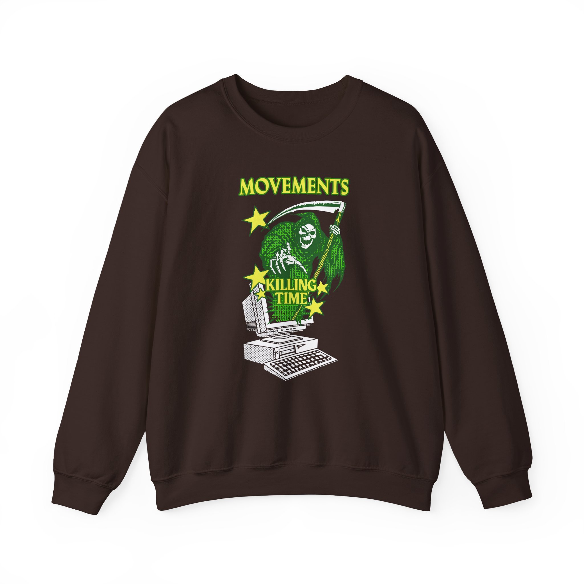 Movements Killing Time Grim Reaper Unisex Heavy Blendâ„¢ Crewneck Sweatshirt