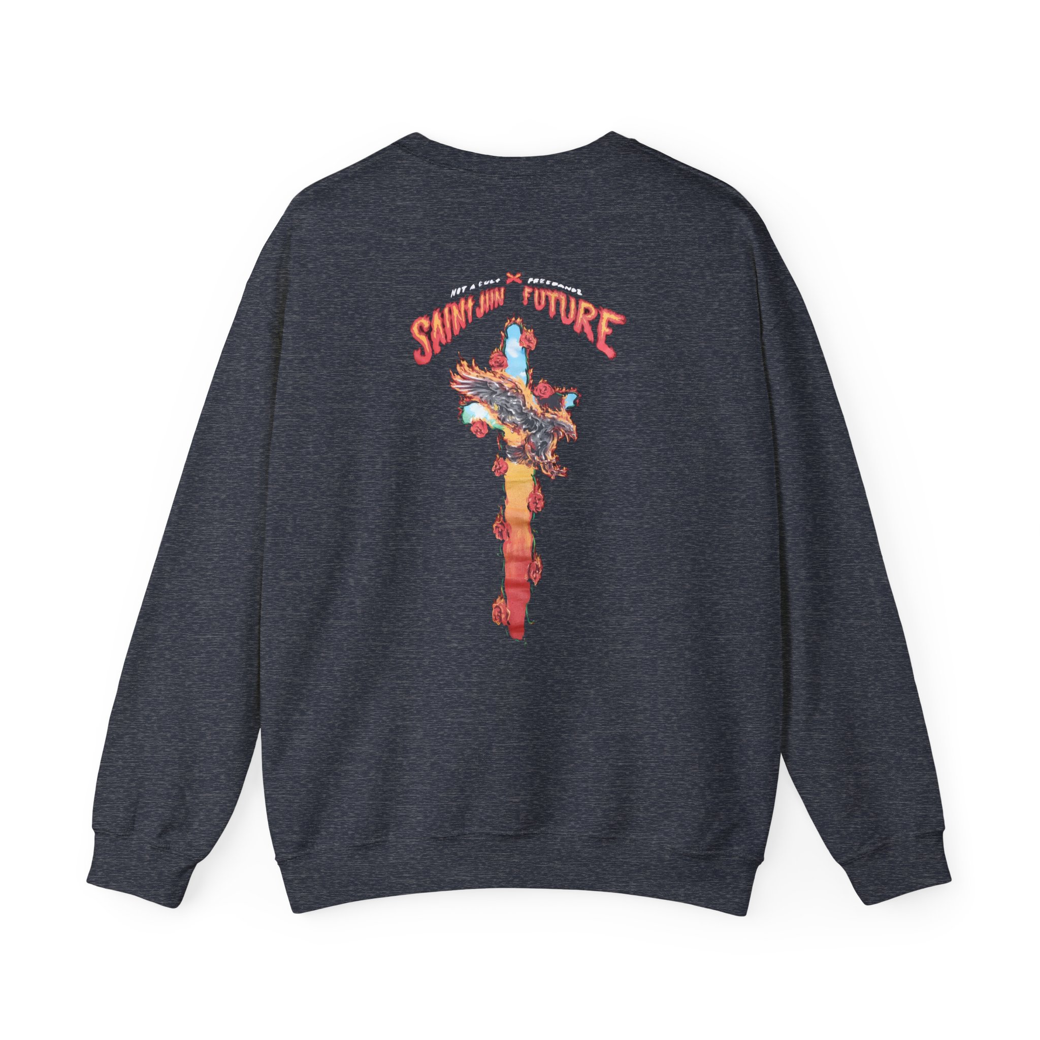 Saint Jhn Not a Cult X Freebandz Roses Unisex Heavy Blendâ„¢ Crewneck Sweatshirt
