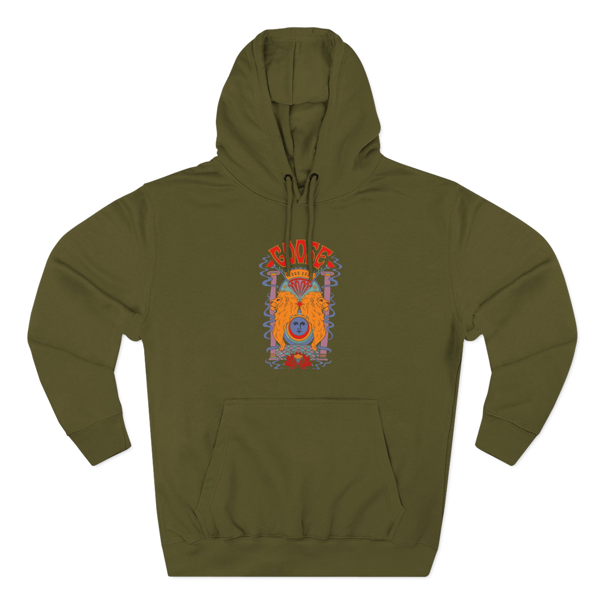 Goose Three-Panel Fleece Hoodie