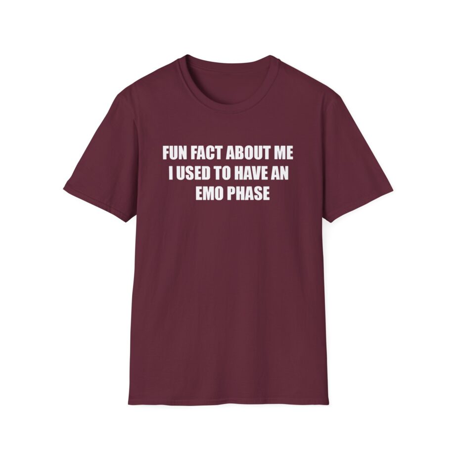 Jake & Johnnie Fun Fact About Me I Used to Have an Emo Phase Unisex Softstyle T-Shirt
