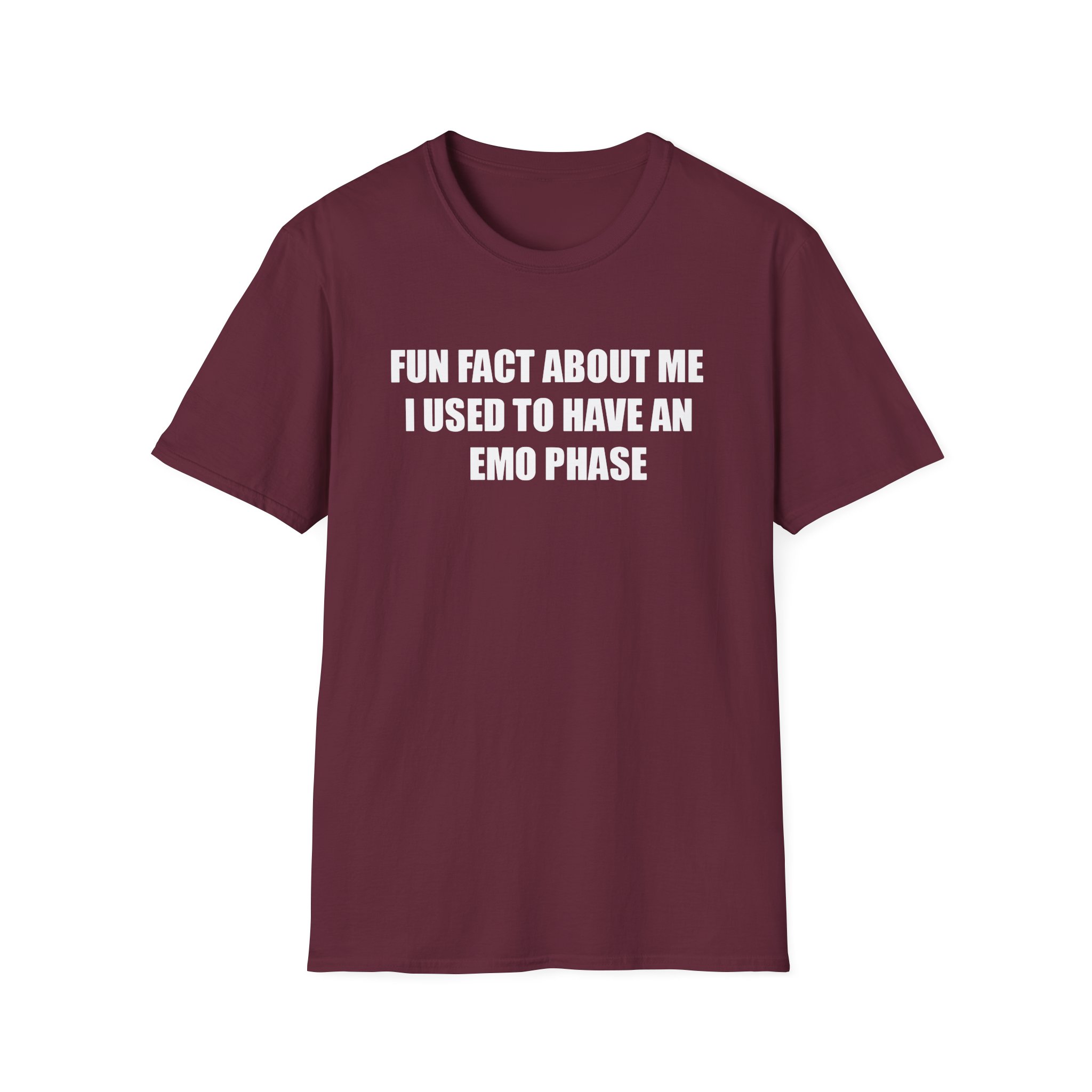 Jake & Johnnie Fun Fact About Me I Used to Have an Emo Phase Unisex Softstyle T-Shirt