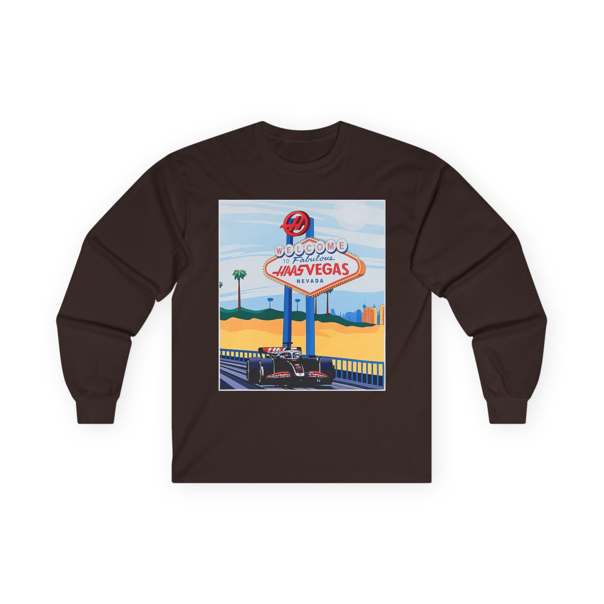 Haas F1 Las vegas Gp Unisex Ultra Cotton Long Sleeve Tee