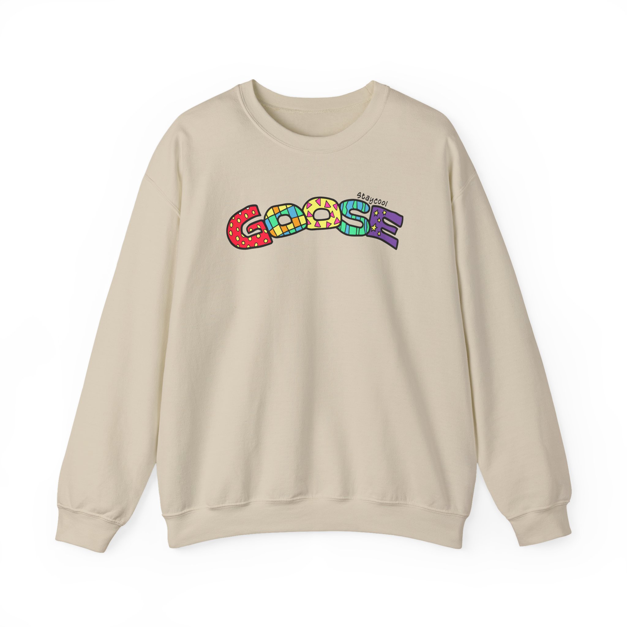 Goose x Staycool   Rainbow Unisex Heavy Blendâ„¢ Crewneck Sweatshirt