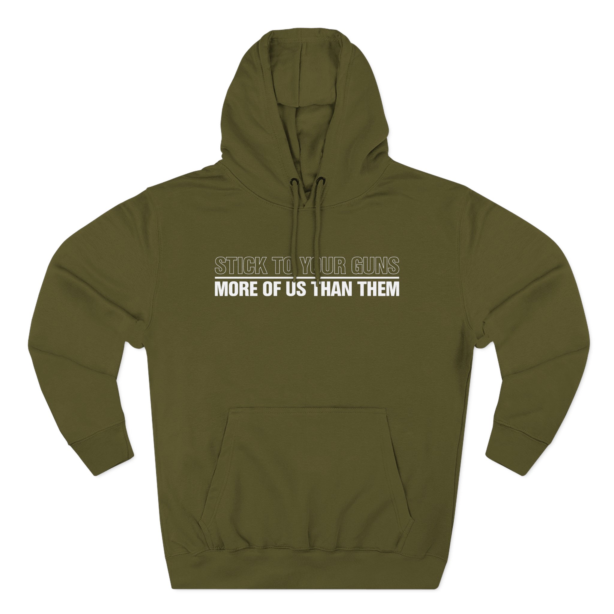 Stick to Your Guns Bear Three-Panel Fleece Hoodie
