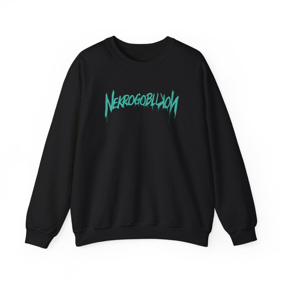 Nekrogoblikon Goblin Mode Crystal Wash Unisex Heavy Blend™ Crewneck Sweatshirt