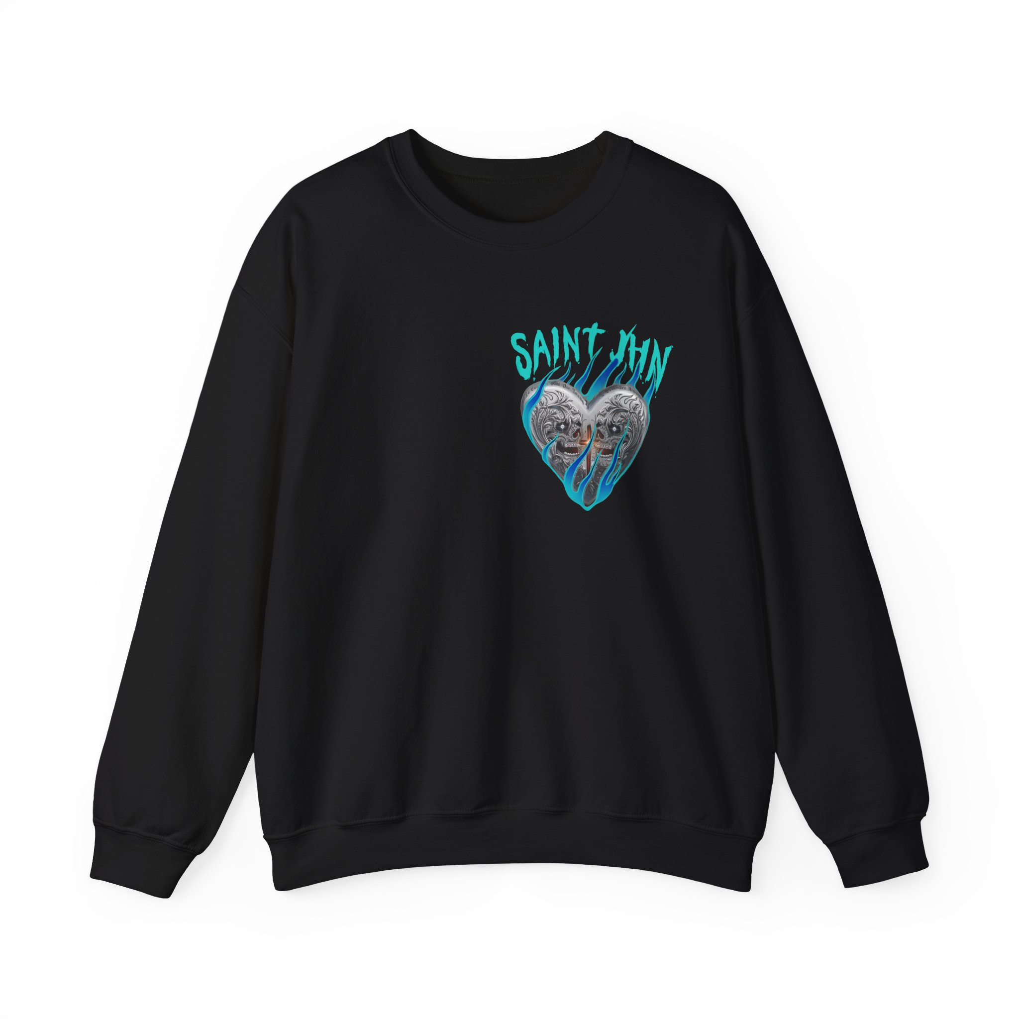 Saint Jhn Chromedd Hearts Icwbdy Unisex Heavy Blendâ„¢ Crewneck Sweatshirt
