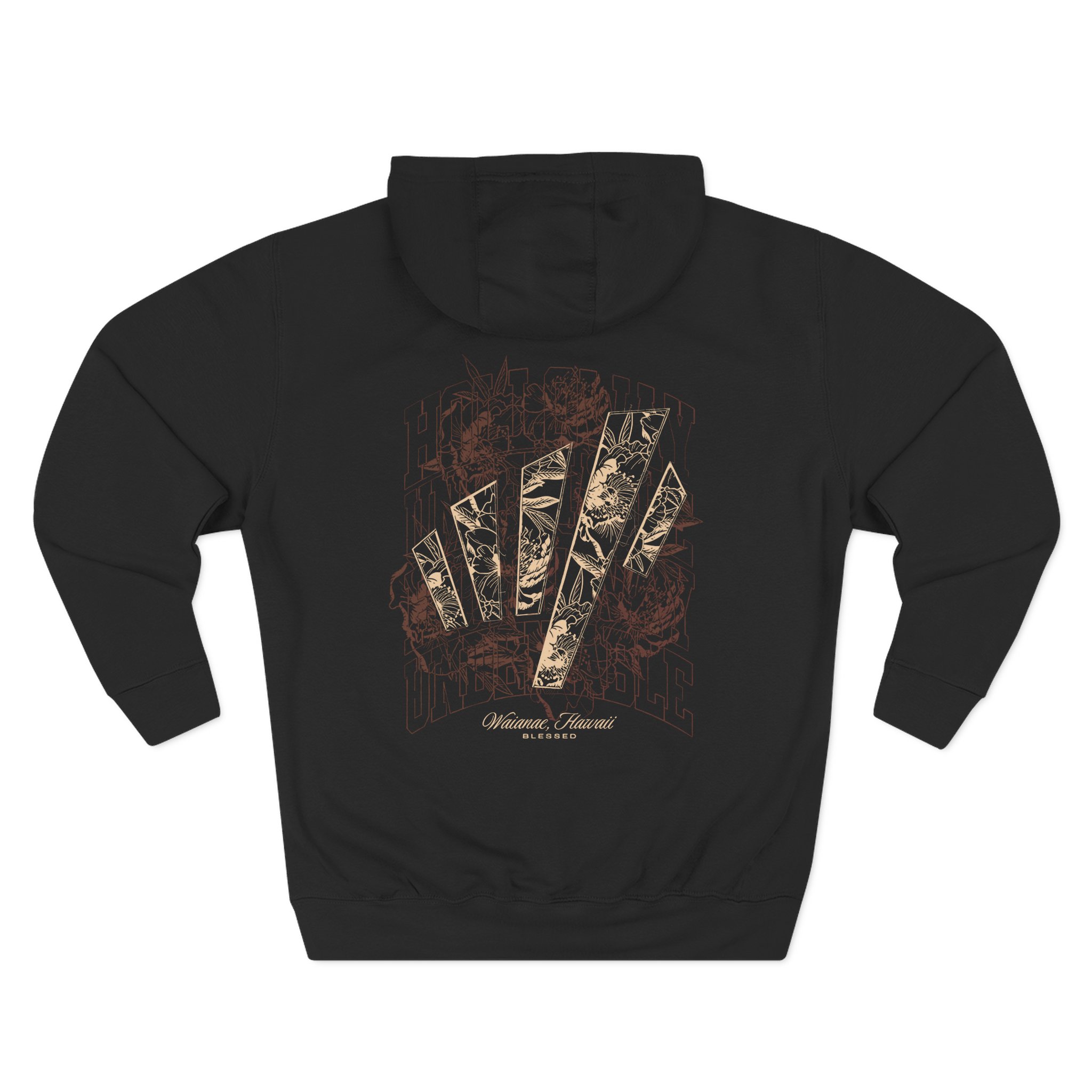 Max Holloway Undeniable Burgundy Three-Panel Fleece Hoodie