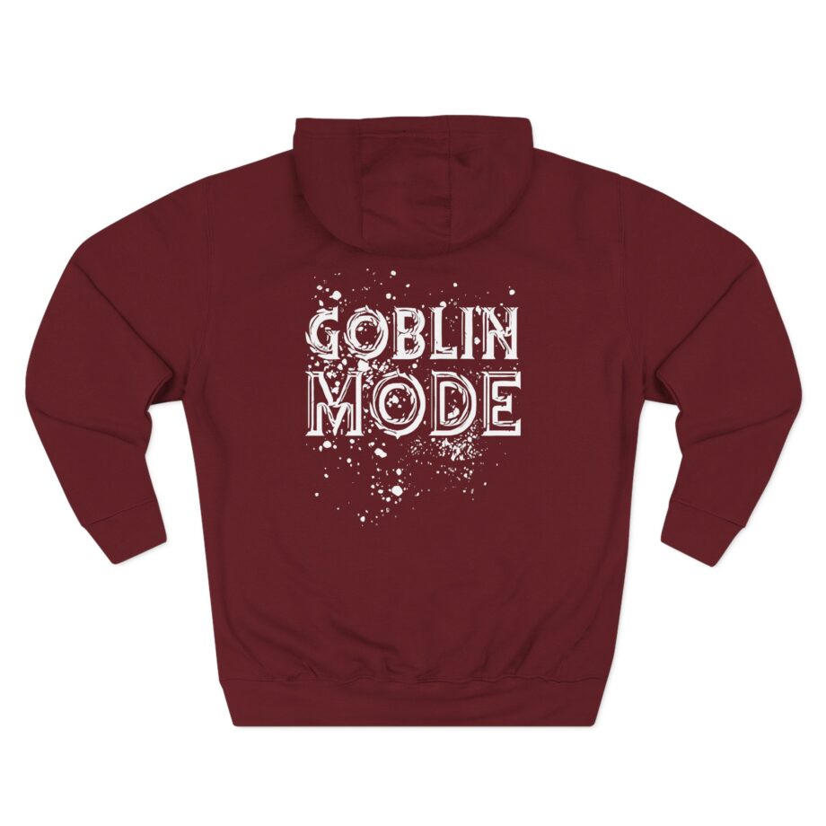 Nekrogoblikon Goblin Mode Raglan Three-Panel Fleece Hoodie