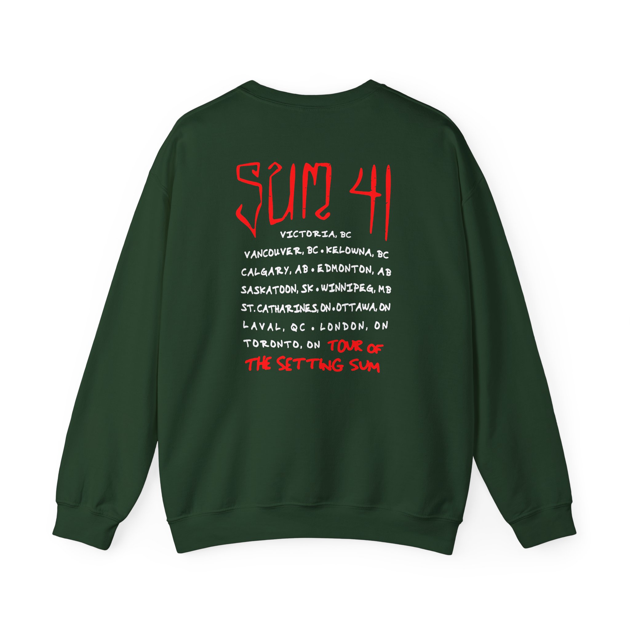 Sum 41 Skull Sketch Tour Unisex Heavy Blendâ„¢ Crewneck Sweatshirt