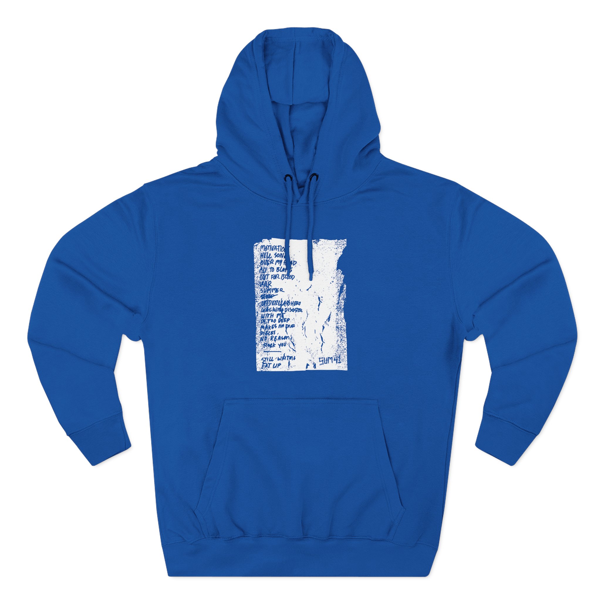 Sum 41 Setlist Three-Panel Fleece Hoodie