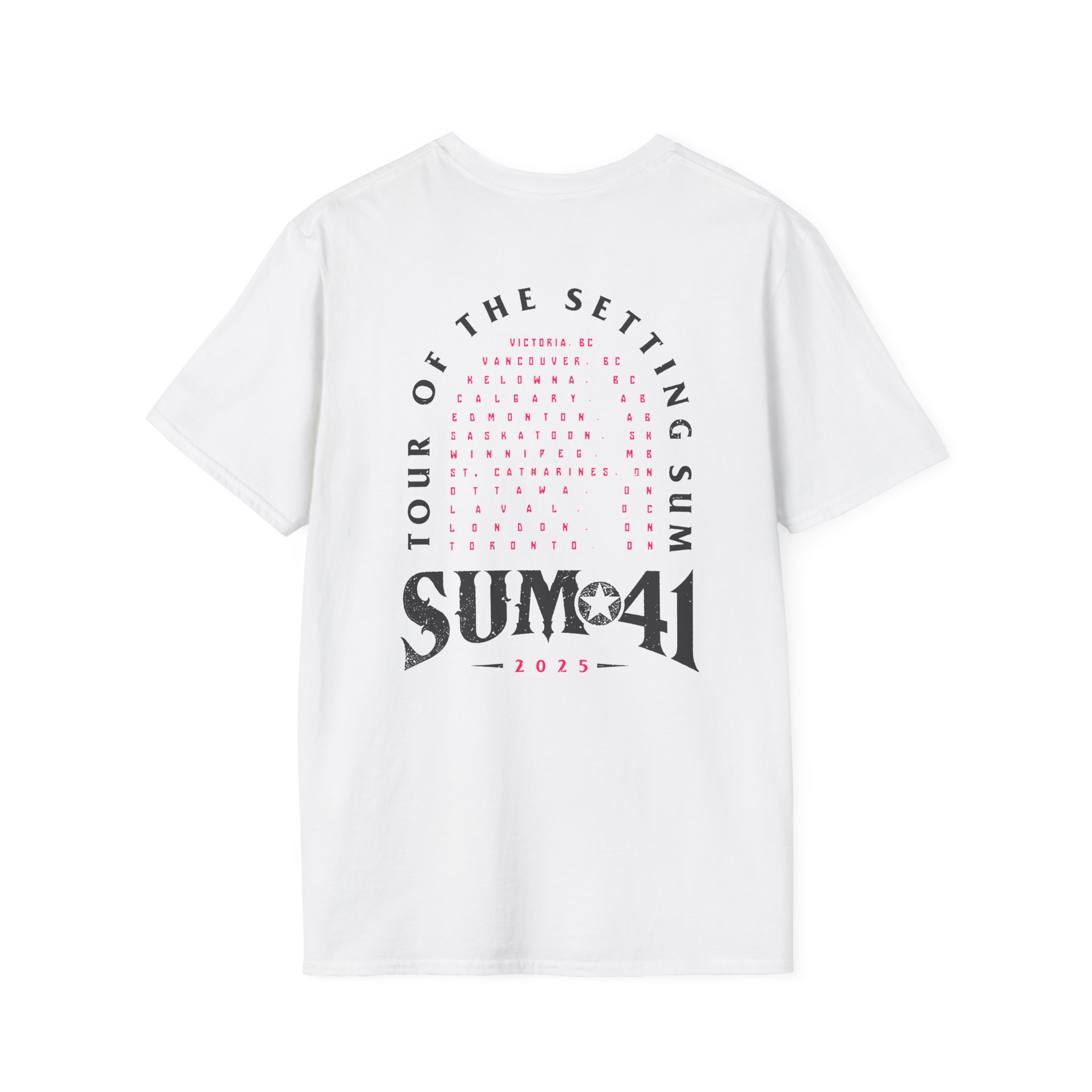 Sum 41 Tour of the Setting Sum Unisex Softstyle T-Shirt
