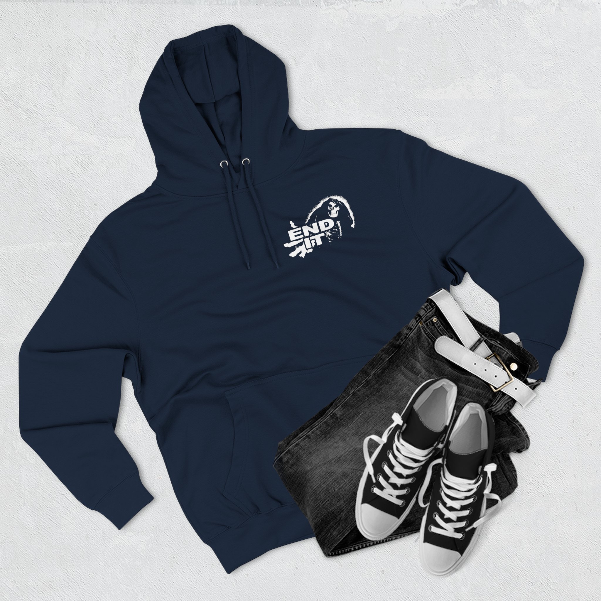 End It Three-Panel Fleece Hoodie