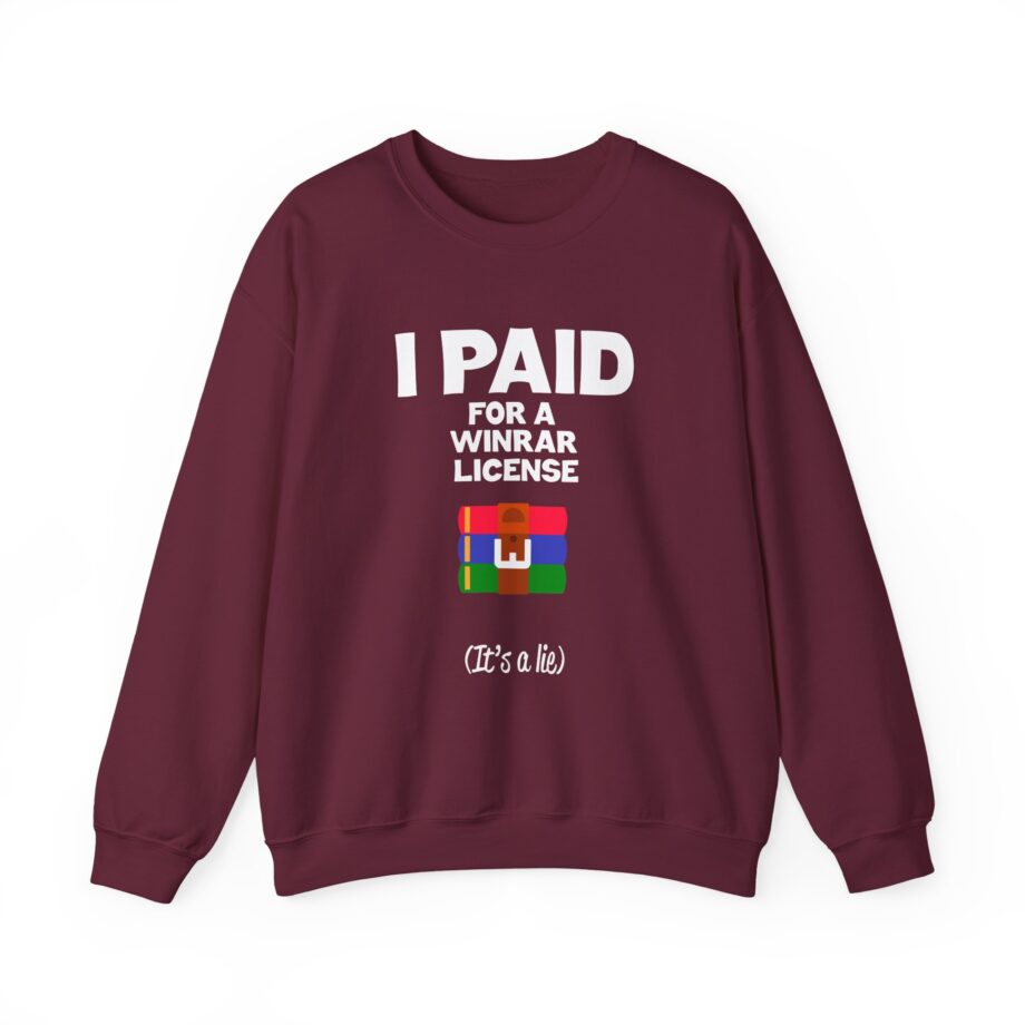 Winrar I Paid for a License Unisex Heavy Blend™ Crewneck Sweatshirt