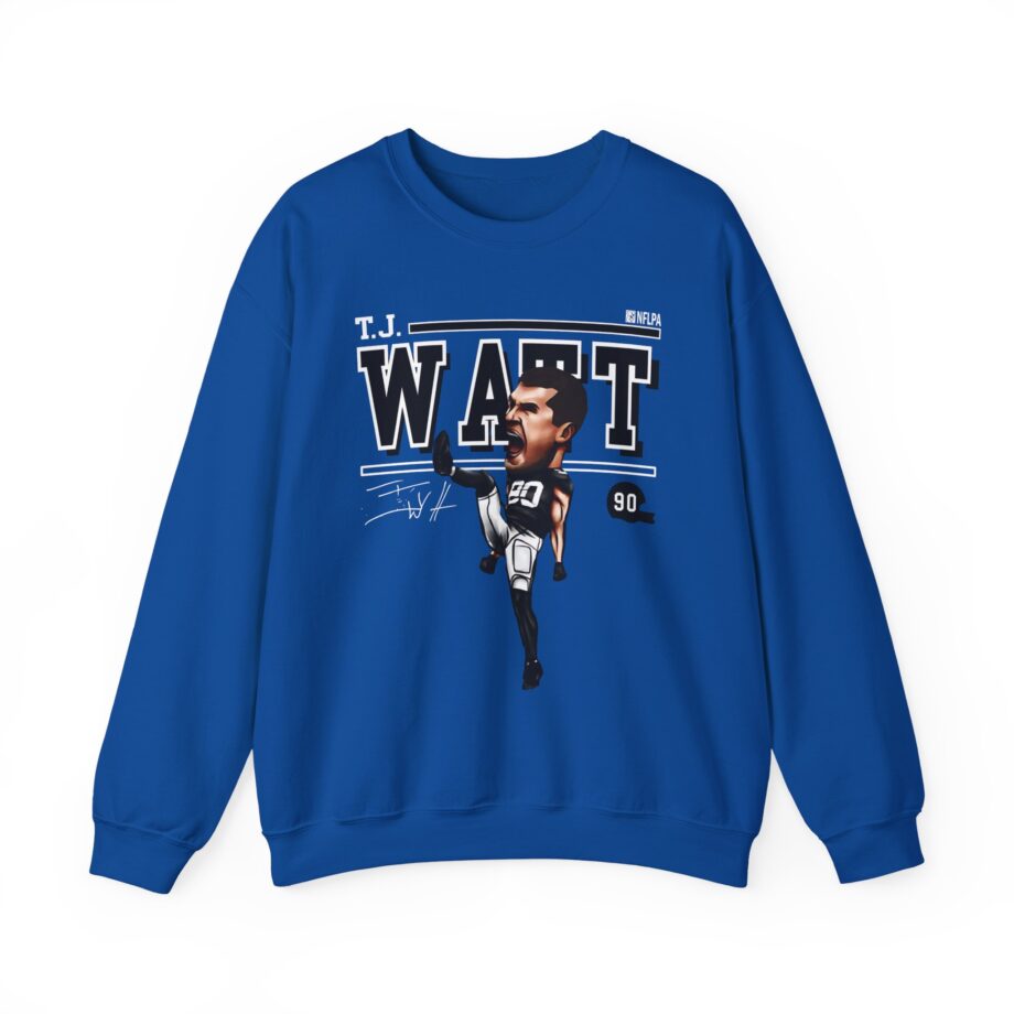 Tj Watt Cartoon Unisex Heavy Blend™ Crewneck Sweatshirt