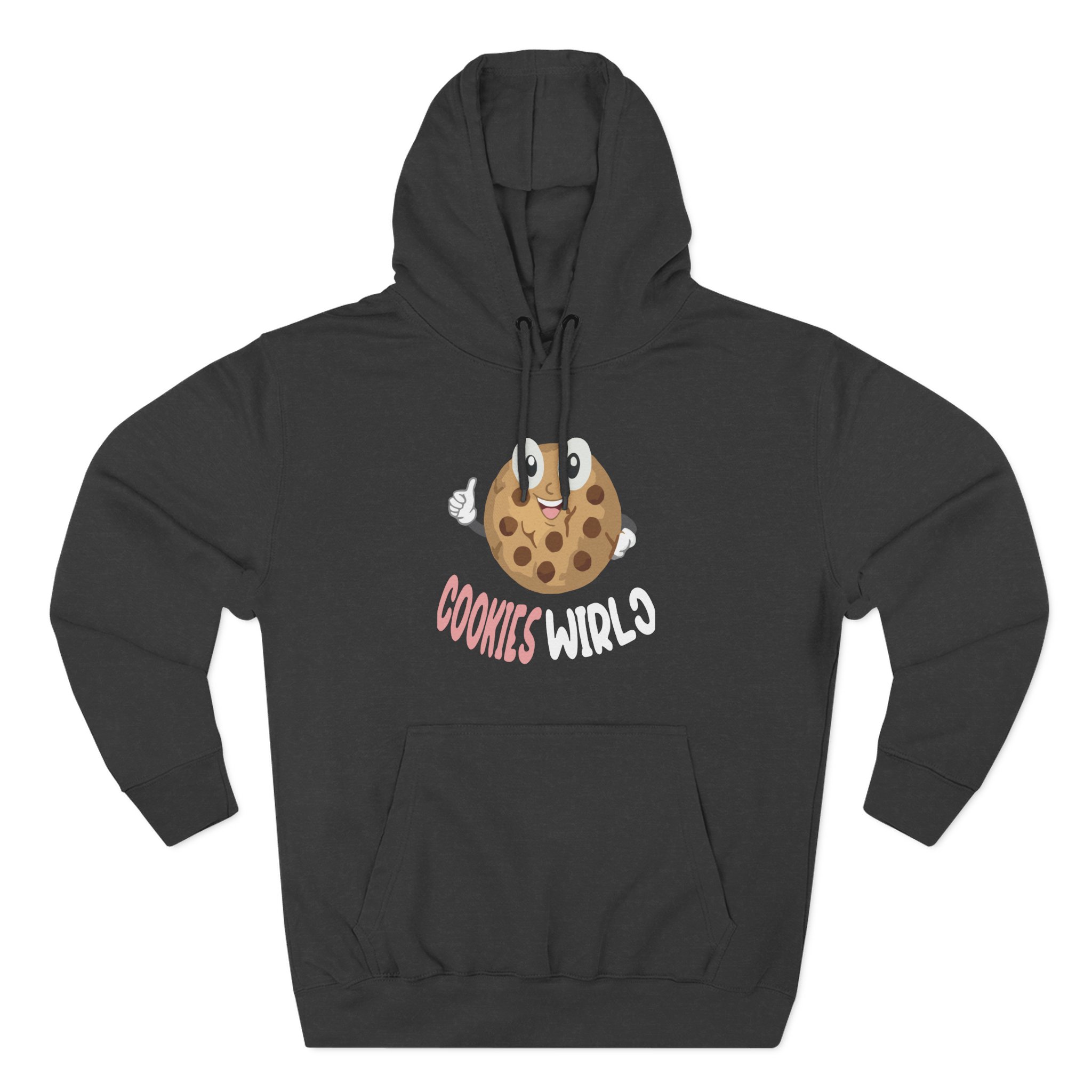 Cookieswirlc Three-Panel Fleece Hoodie