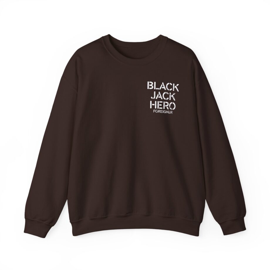 Foreigner Black Jack Hero Unisex Heavy Blend™ Crewneck Sweatshirt