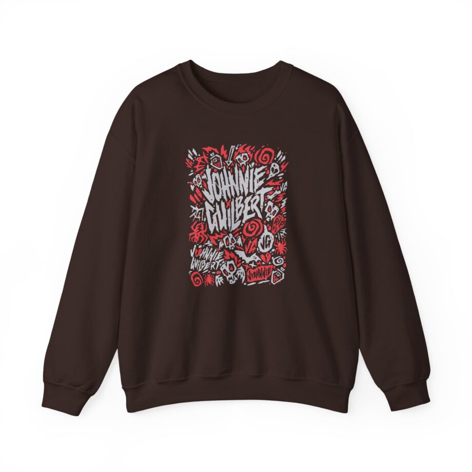 Jake & Johnnie Red Johnnie Guilbert Logo Unisex Heavy Blend™ Crewneck Sweatshirt
