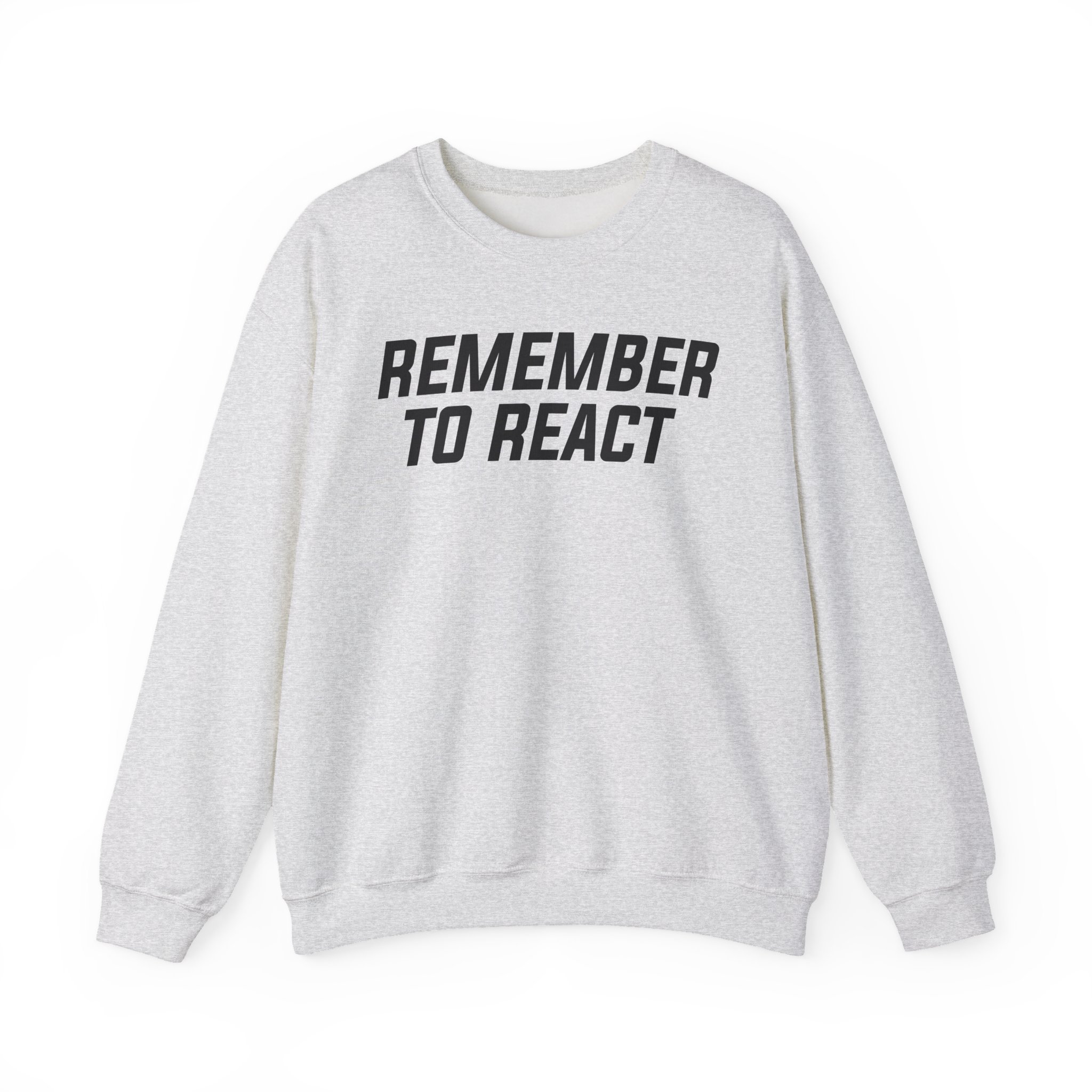 Jenny Holzer Remember to React Unisex Heavy Blendâ„¢ Crewneck Sweatshirt