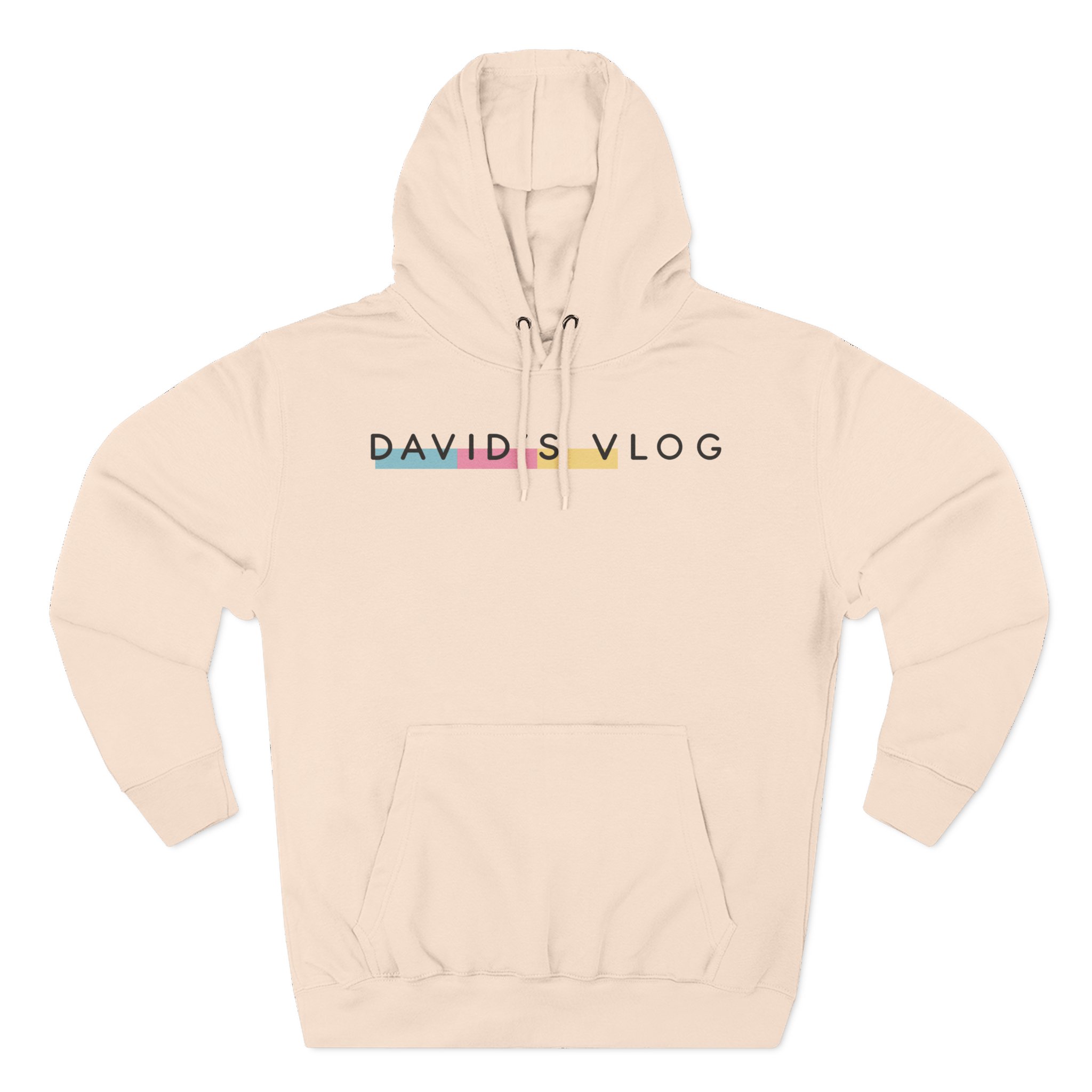 David Dobrik  David's Vlog Three-Panel Fleece Hoodie
