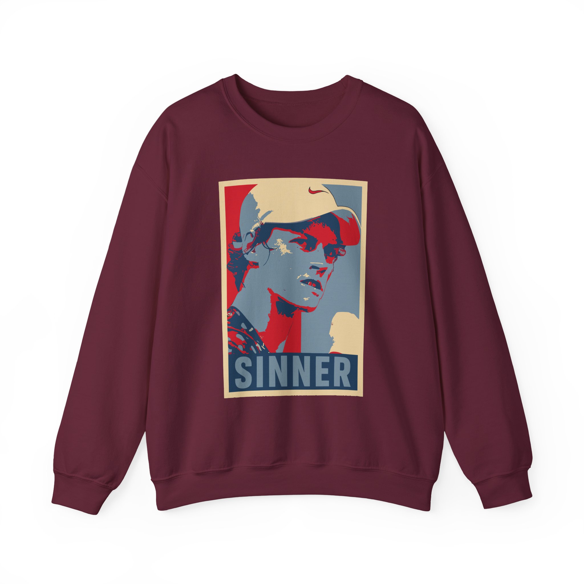 Jannik Sinner Unisex Heavy Blendâ„¢ Crewneck Sweatshirt