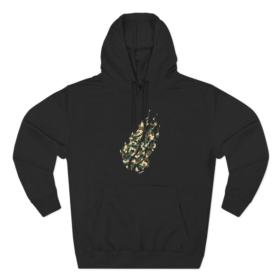 Preston Pixel Camo Three-Panel Fleece Hoodie