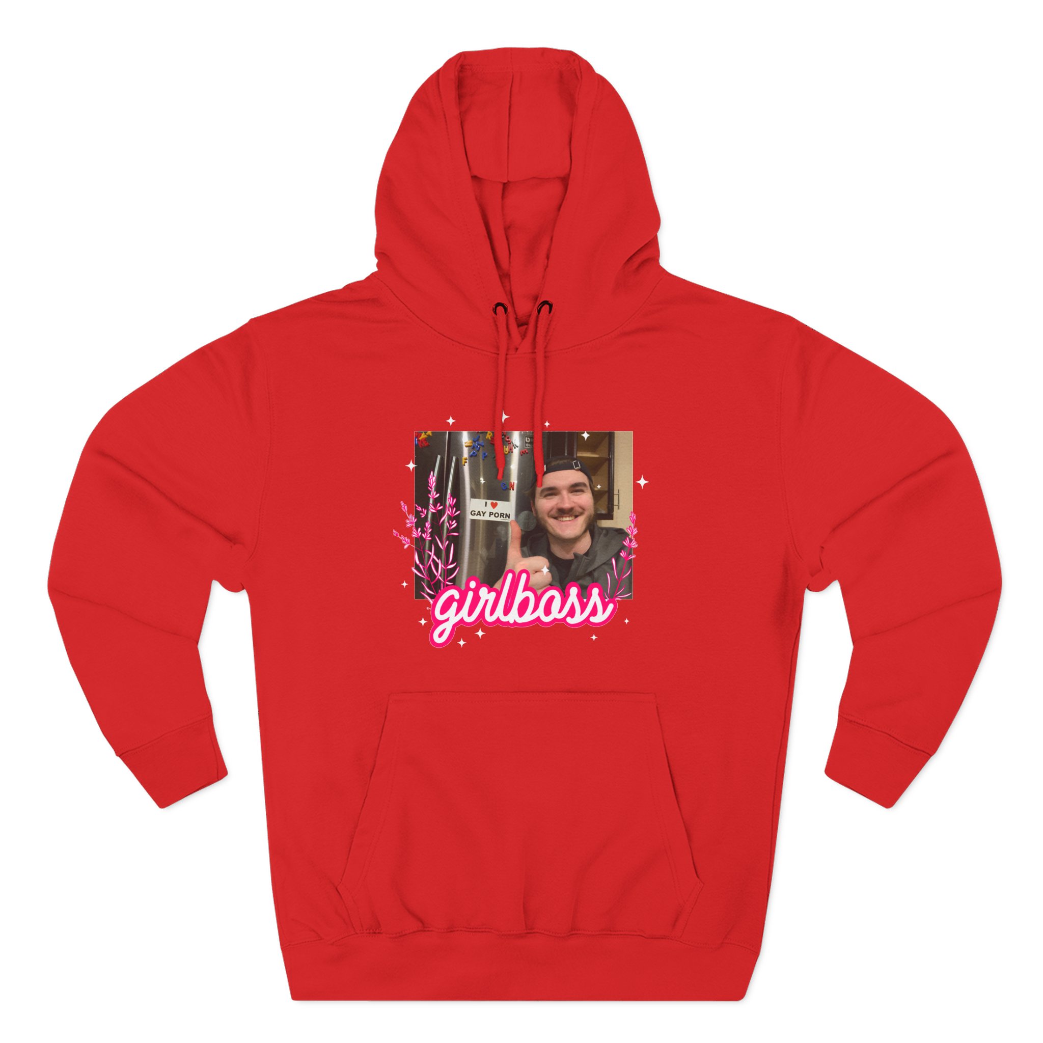 Jschlatt Girlboss Three-Panel Fleece Hoodie