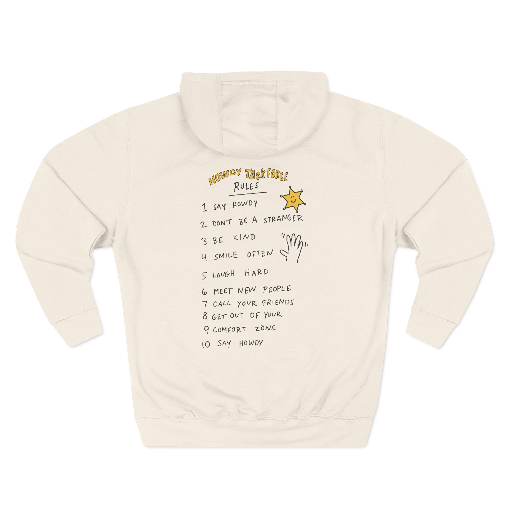 Ryan Trahan Howdy Task Force Three-Panel Fleece Hoodie
