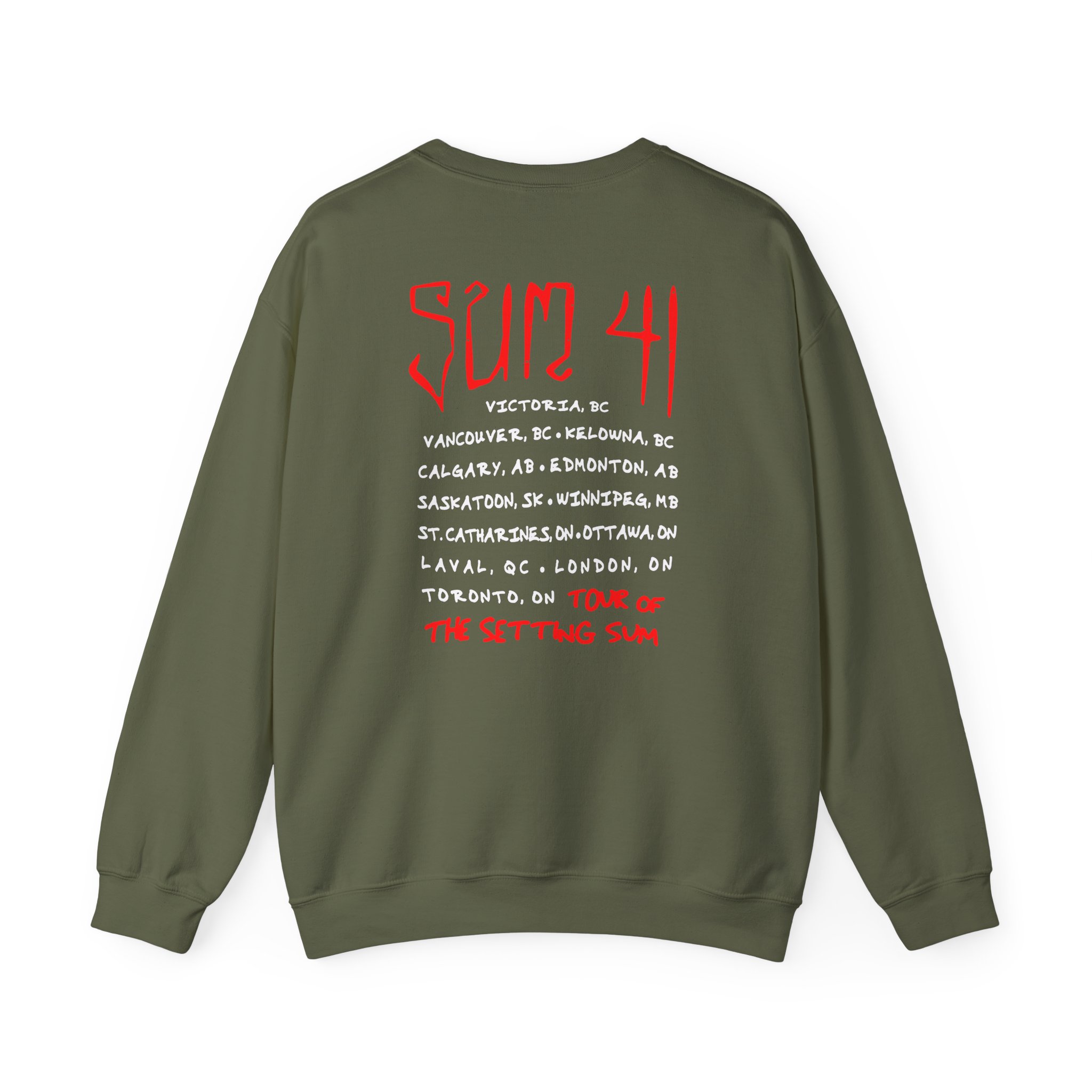 Sum 41 Skull Sketch Tour Unisex Heavy Blendâ„¢ Crewneck Sweatshirt